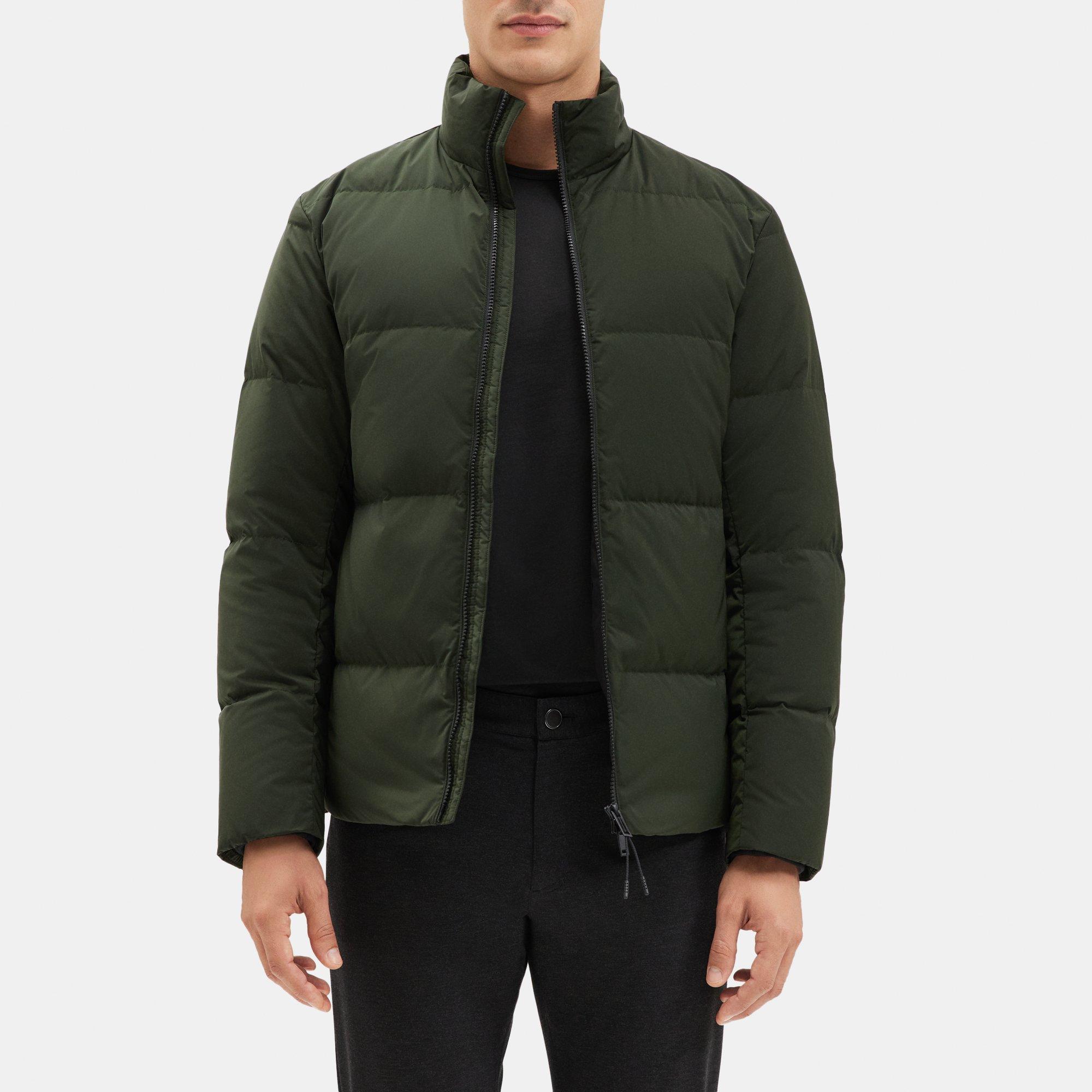 띠어리 Theory Puffer Jacket in City Poly,DARK FOREST