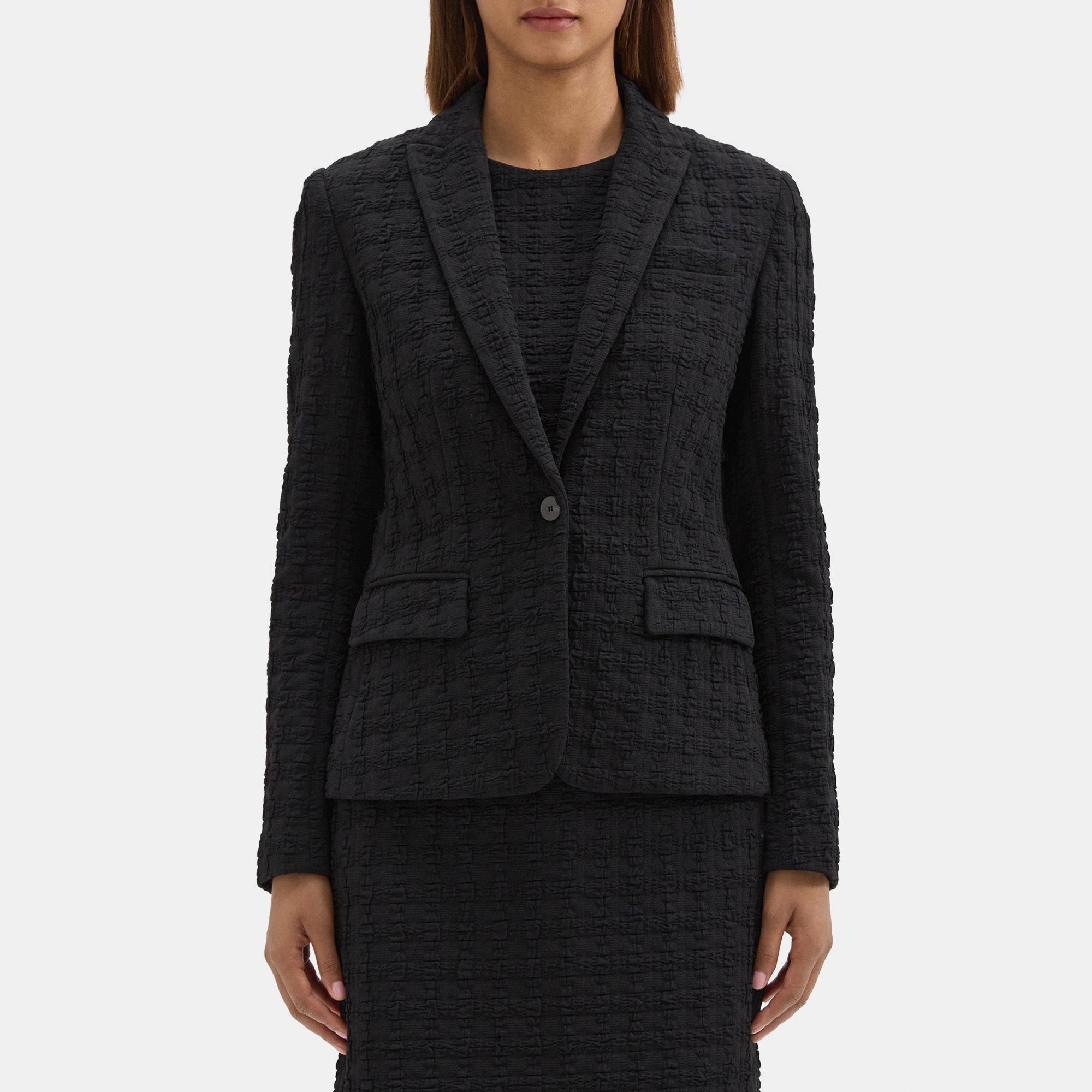 Theory Slim-Fit Blazer in Textured Ponte