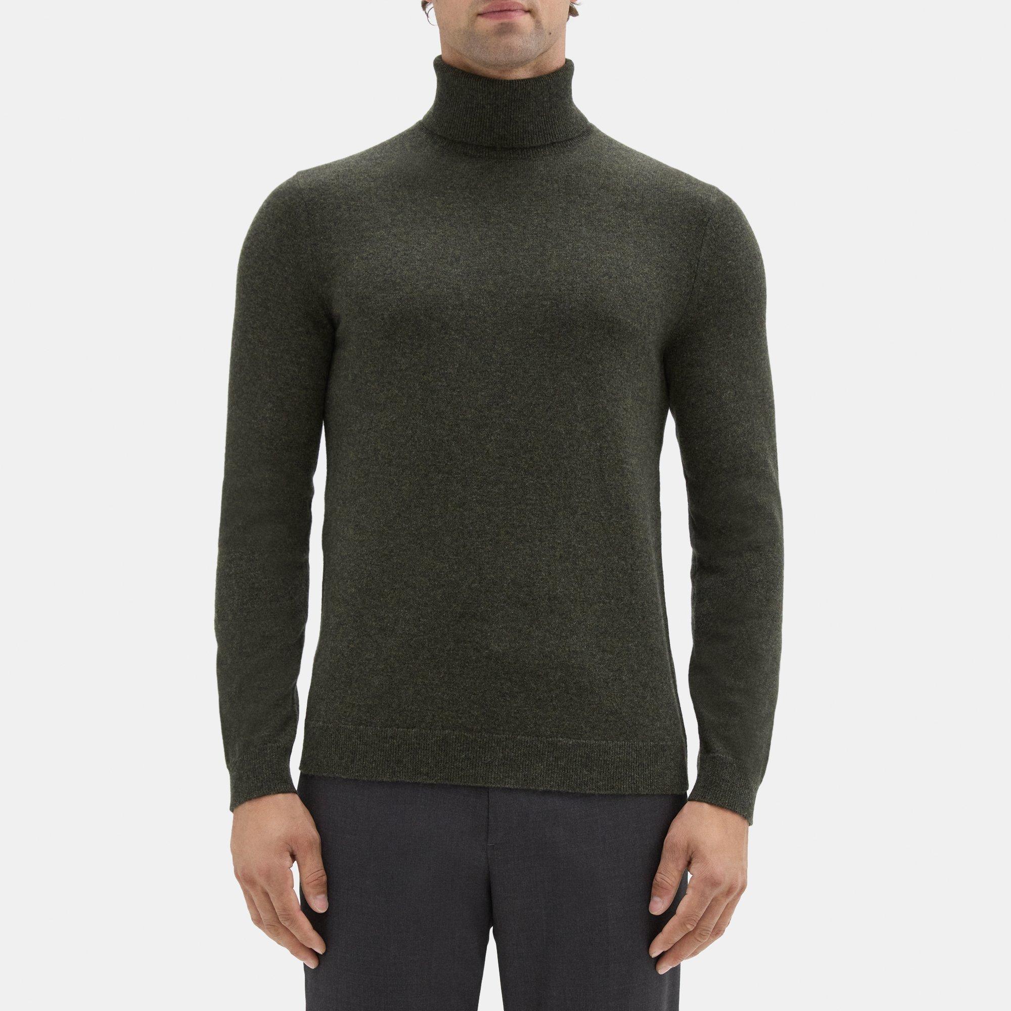 띠어리 Theory Turtleneck in Cashmere,DARK FOREST MELANGE