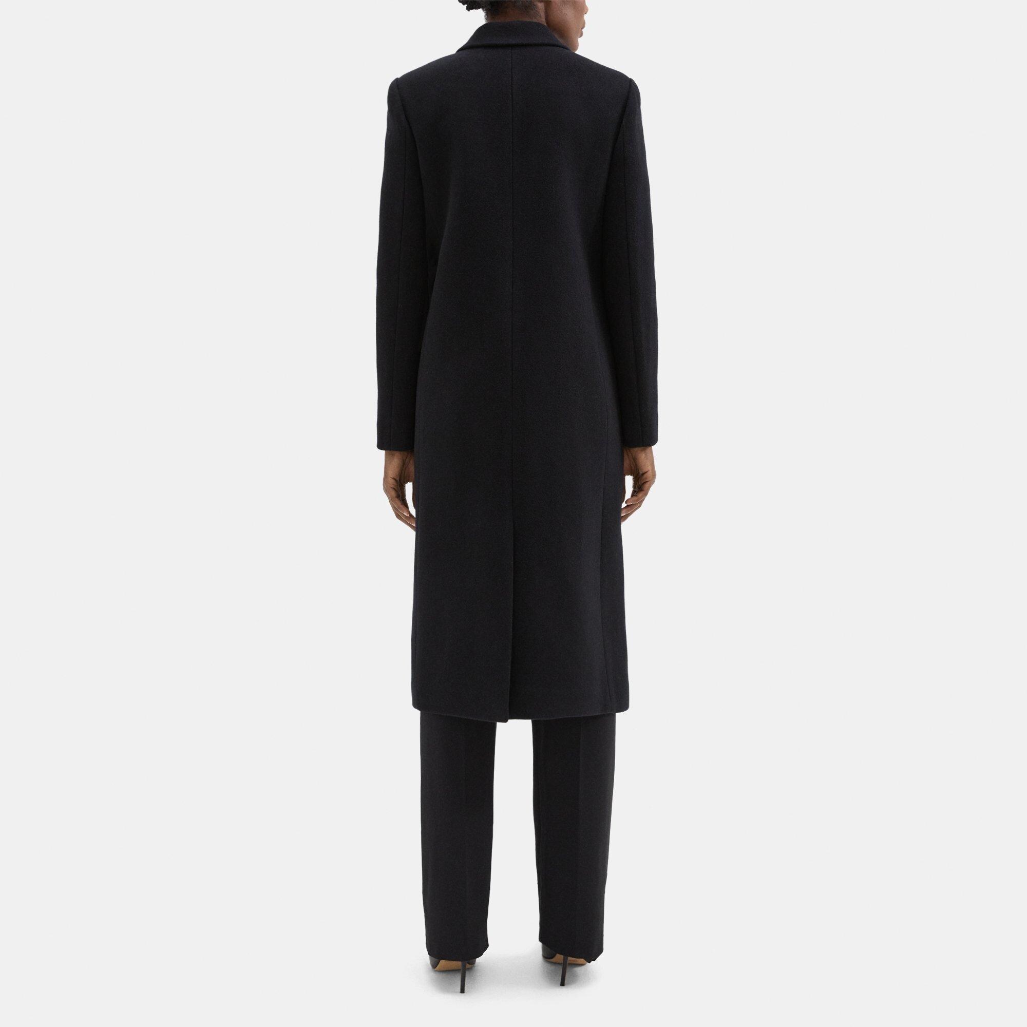 Recycled Wool Melton City Coat | Theory Outlet