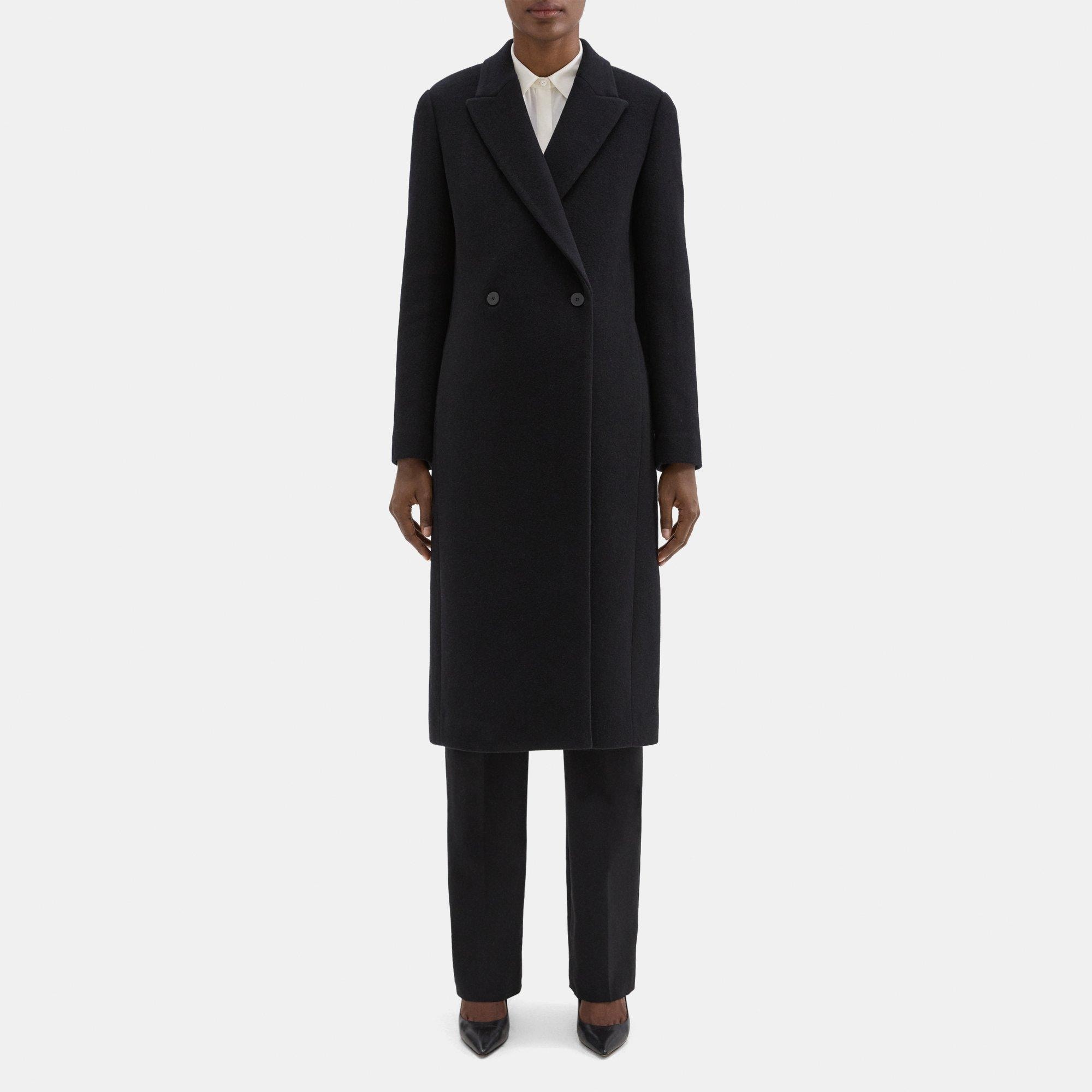 Recycled Wool Melton City Coat | Theory Outlet