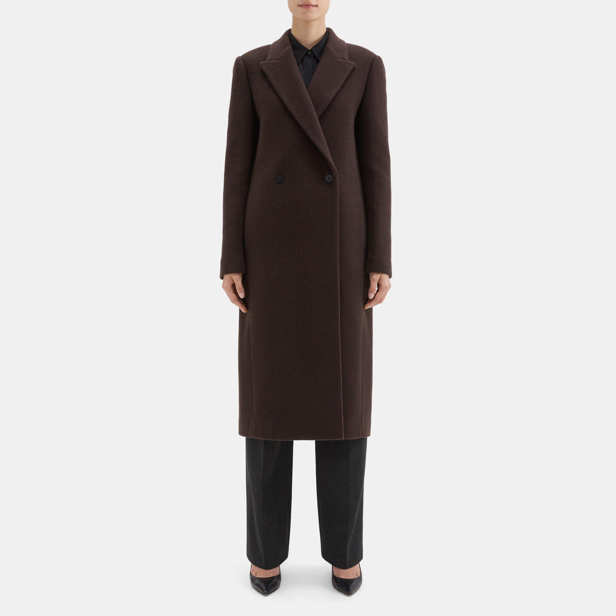 Recycled Wool Melton City Coat | Theory Outlet