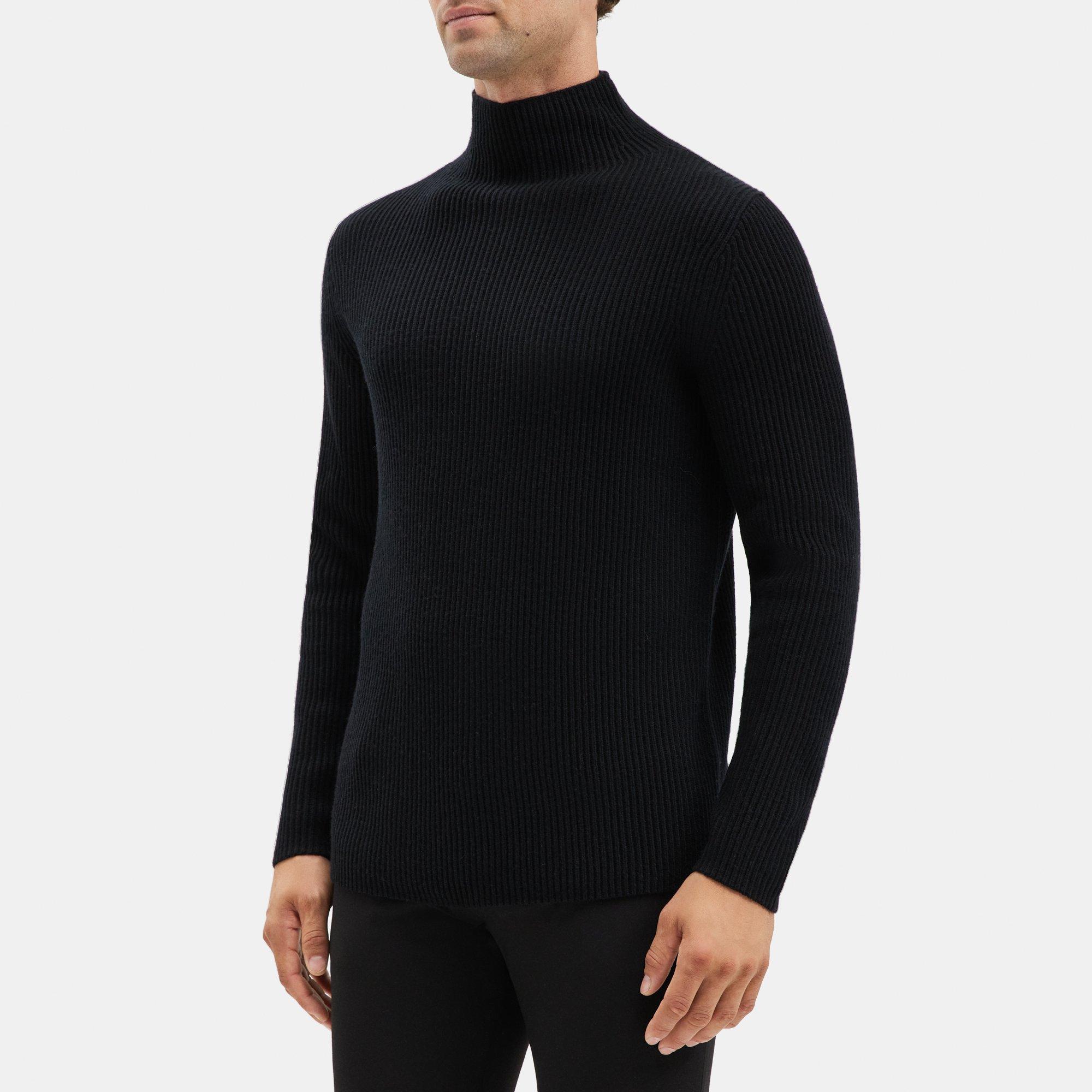 Wool-Cashmere Ribbed Turtleneck | Theory Outlet