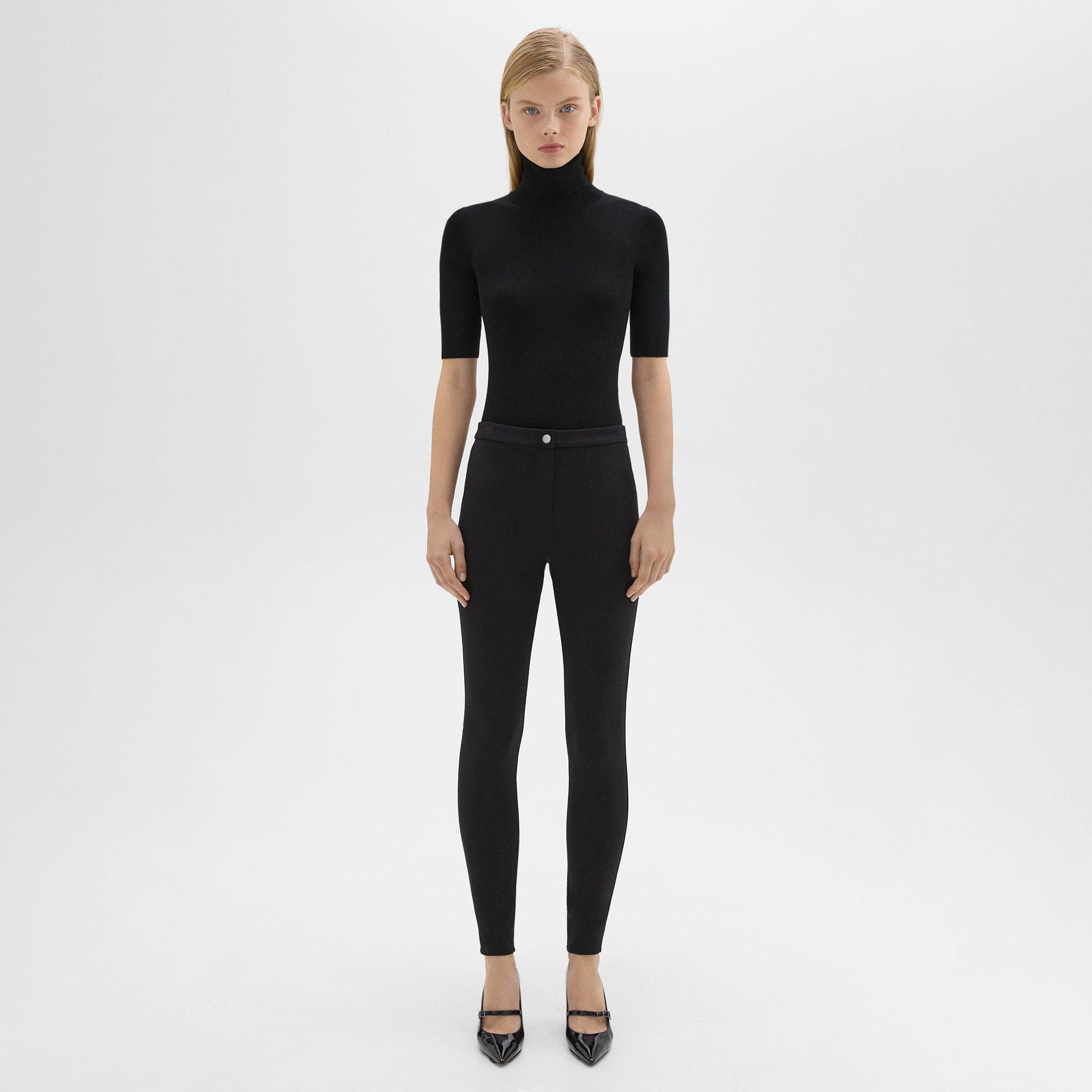 띠어리 Theory Skinny Pant in Compact Knit Jersey,BLACK