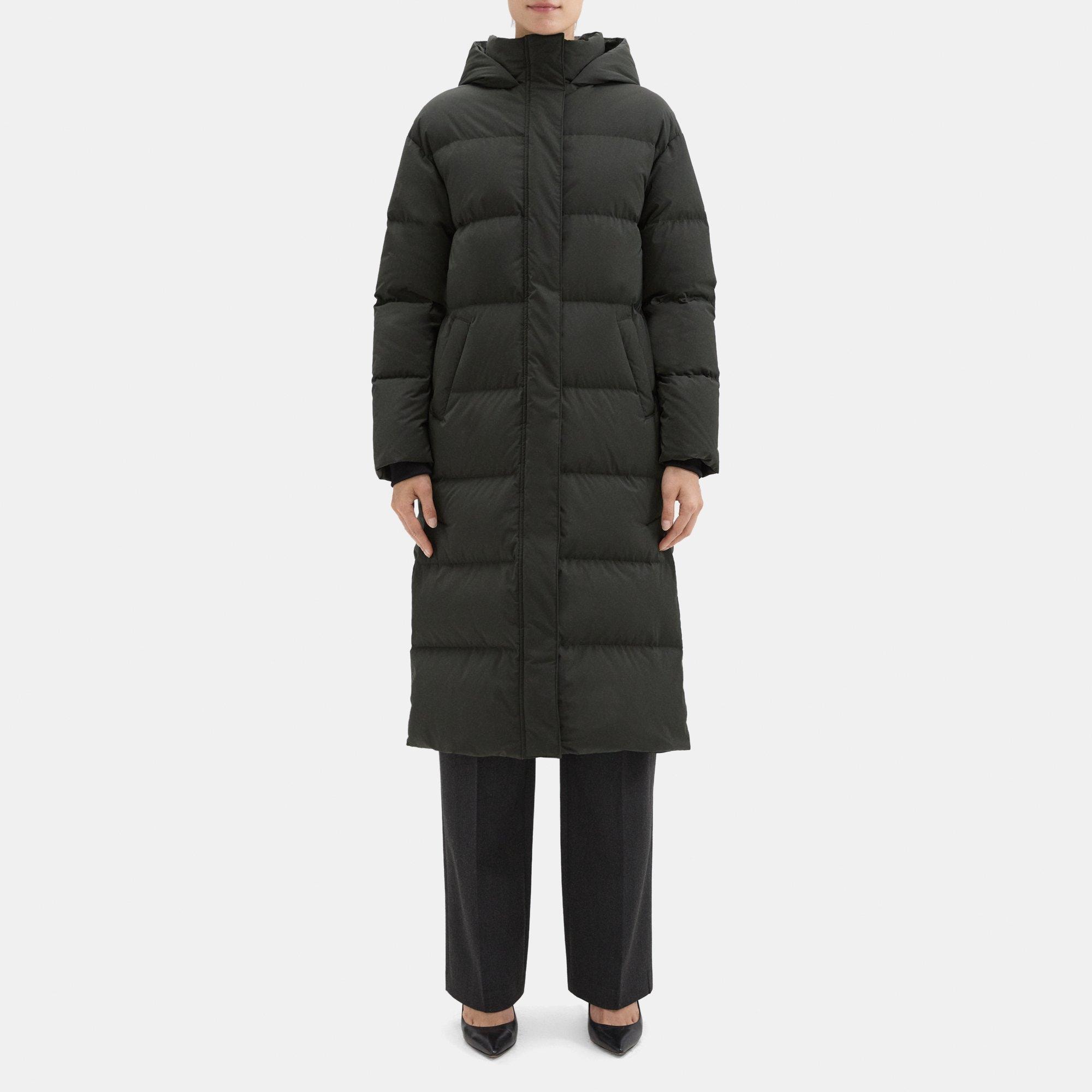 City Poly Puffer Coat | Theory Outlet