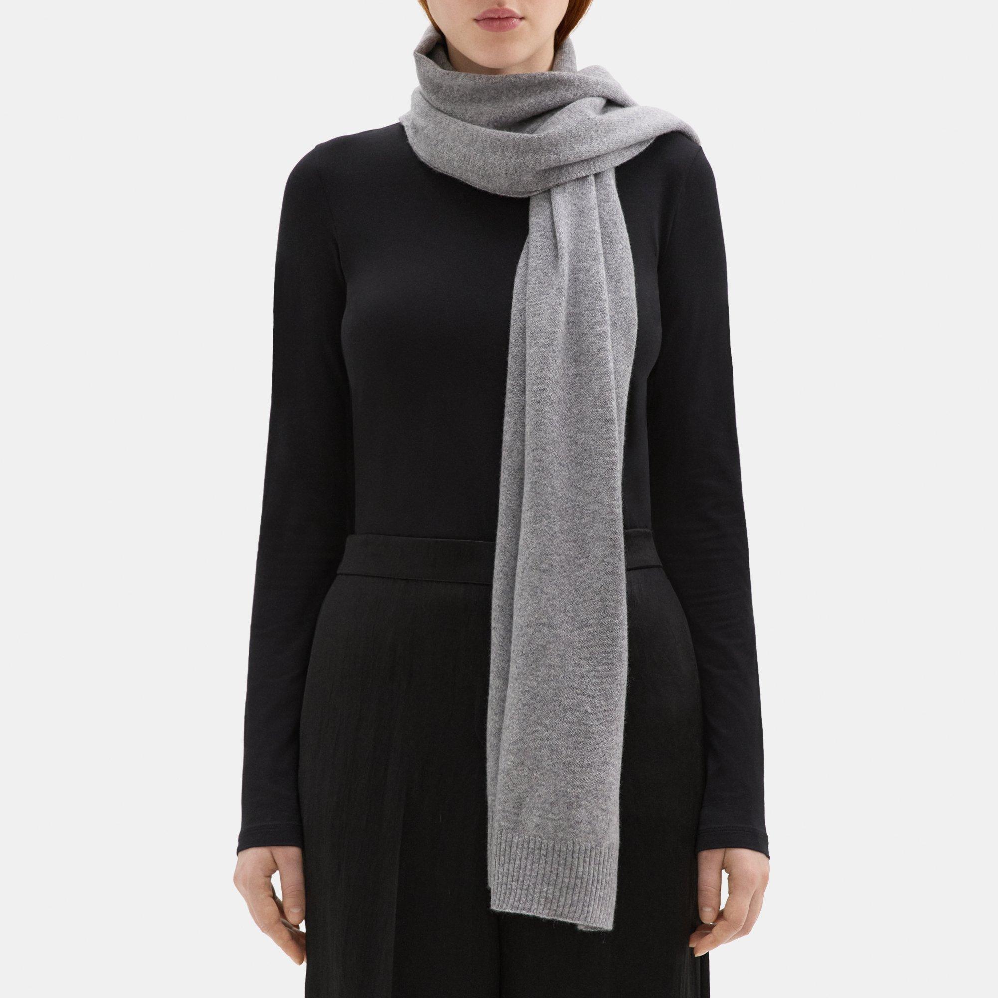 띠어리 Theory Cozy Scarf in Cashmere,HUSKY