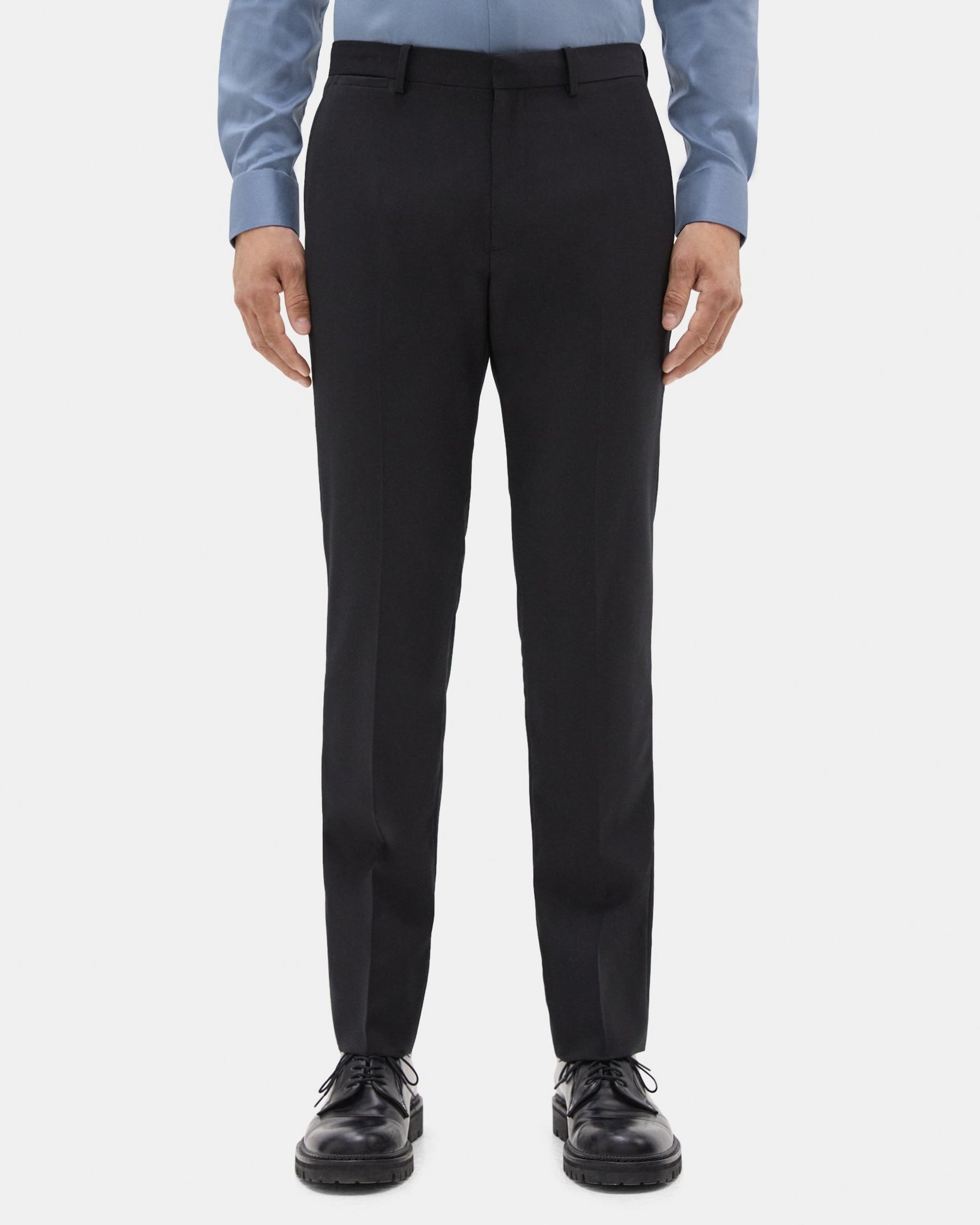띠어리 Theory Straight-Fit Suit Pant in Sartorial Suiting,BLACK