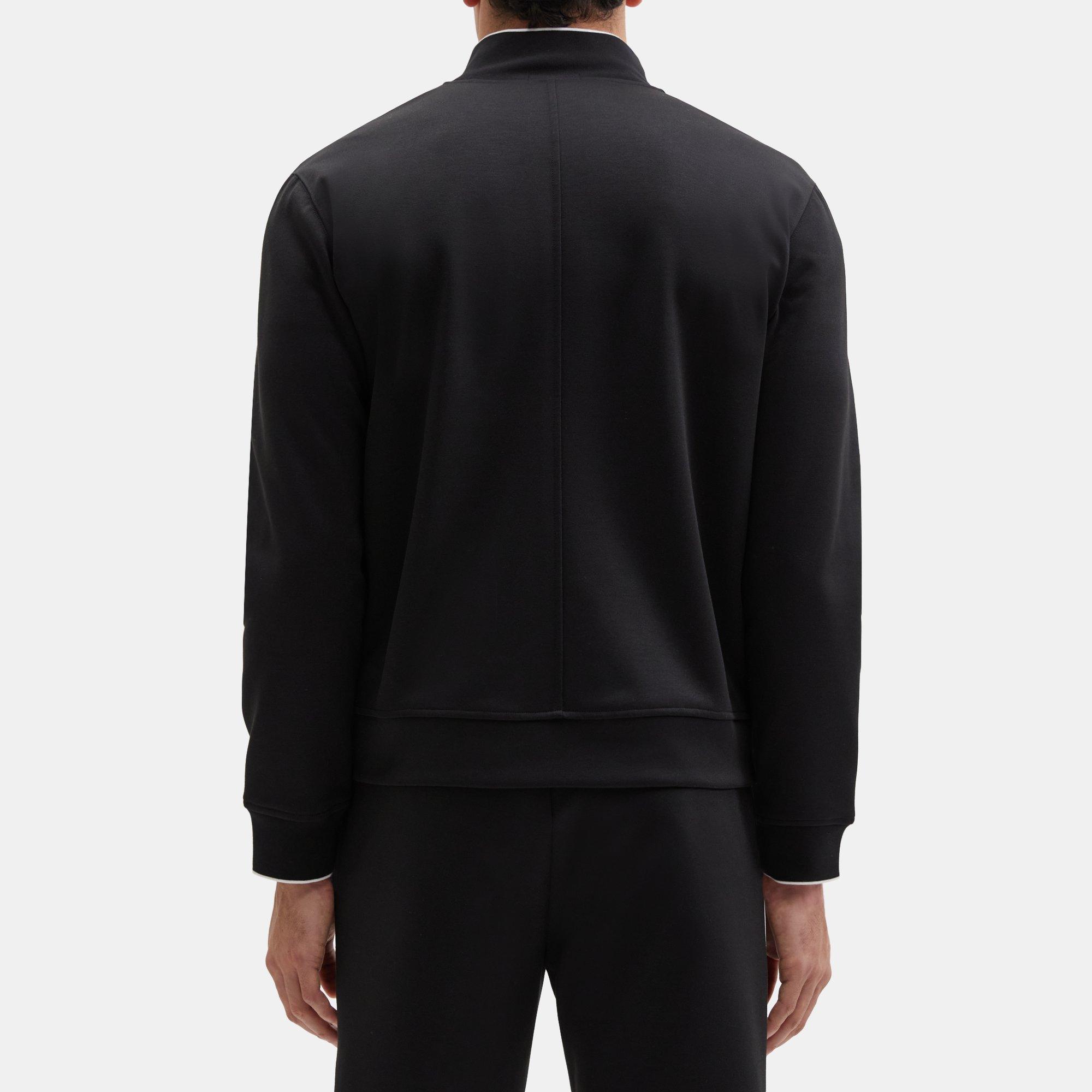 Theory Hooded Drape Jacket in Double-Knit Jersey - ShopStyle