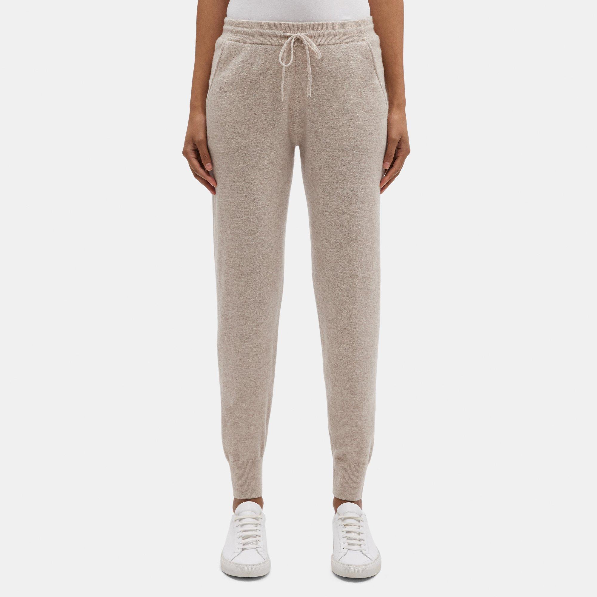 띠어리 Theory Jogger Pant in Wool-Cashmere,LIGHT OAT