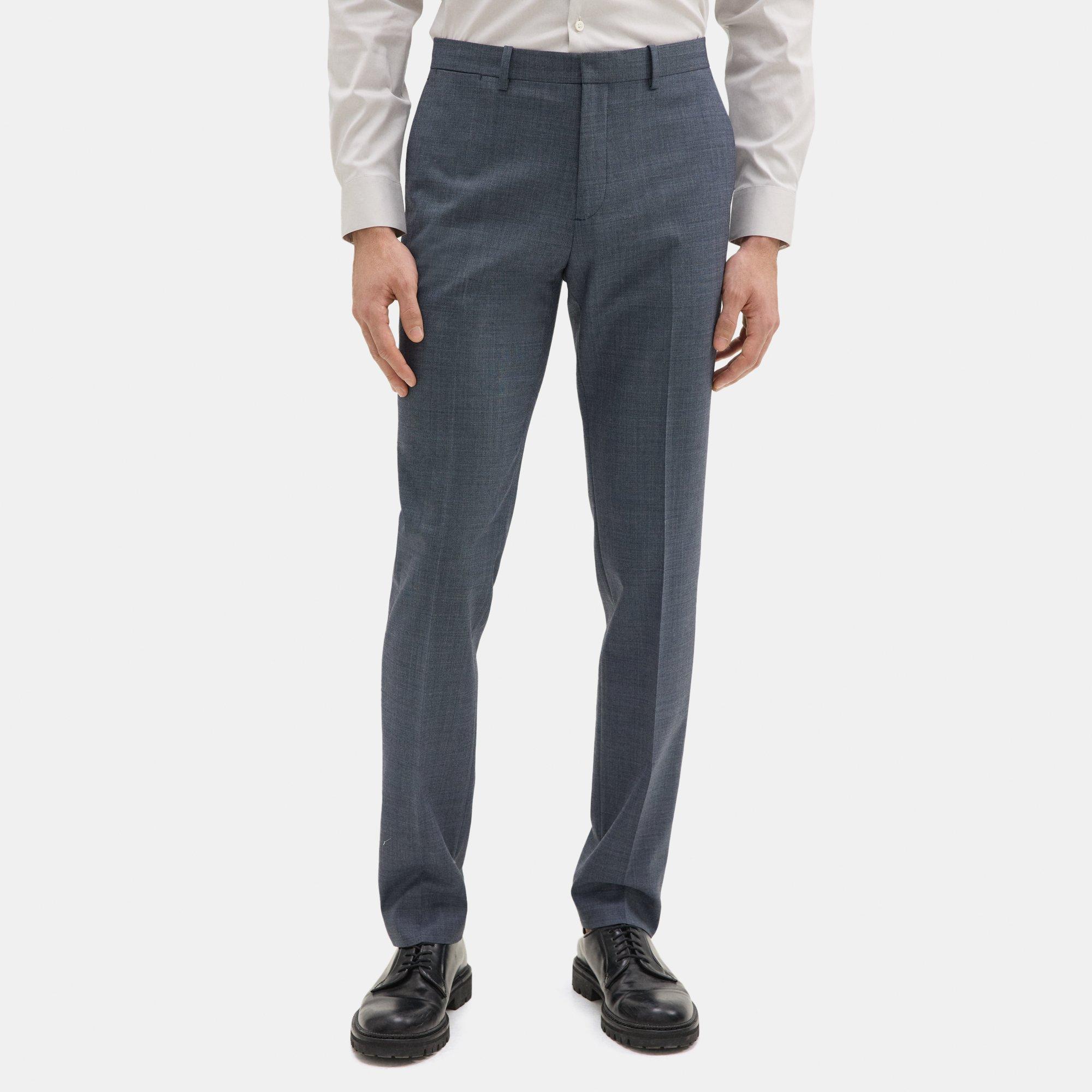 띠어리 Theory Slim-Fit Suit Pant in Wool-Blend Melange,NAVY