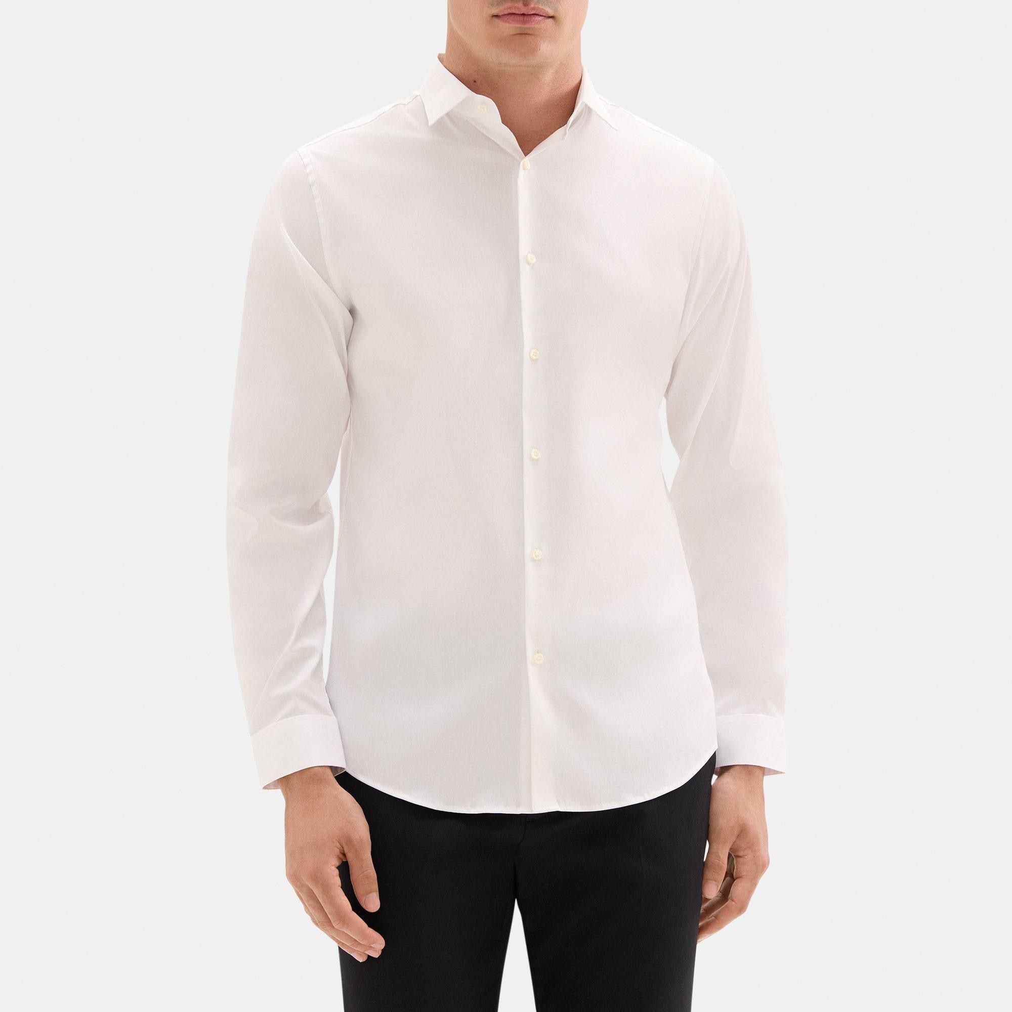 띠어리 Theory Slim-Fit Shirt in Stretch Cotton-Blend,WHITE