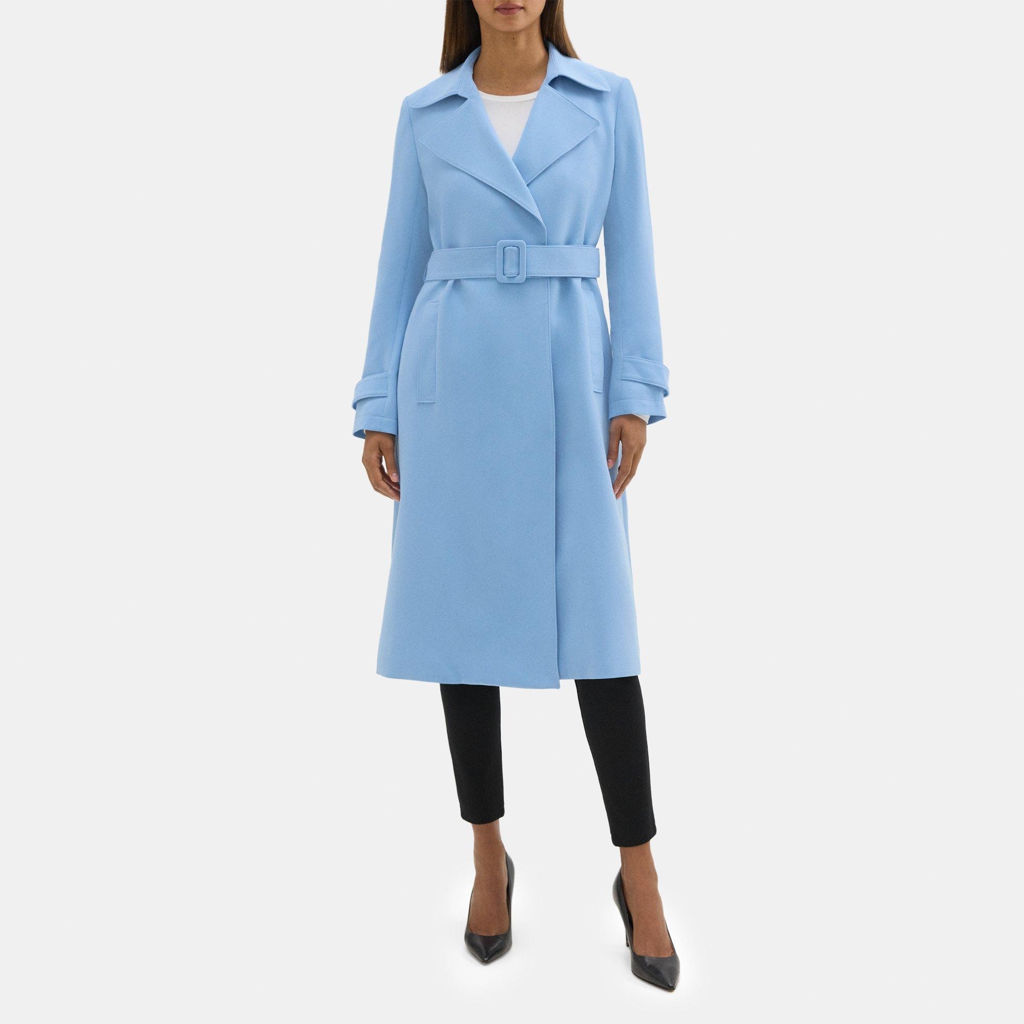 Crepe Relaxed Trench Coat