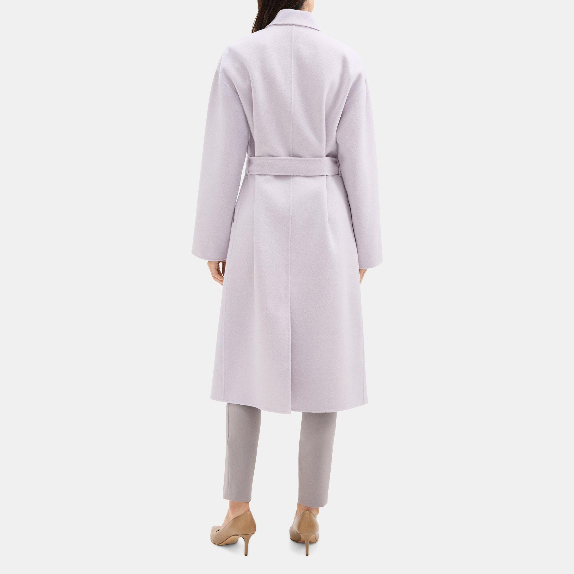 Double-Face Wool-Cashmere Robe Coat | Theory Outlet