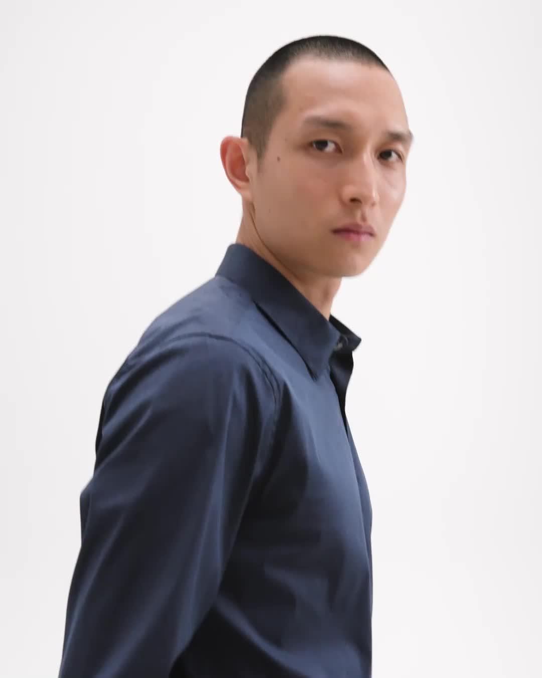 Blue Good Cotton Sylvain Shirt | Theory