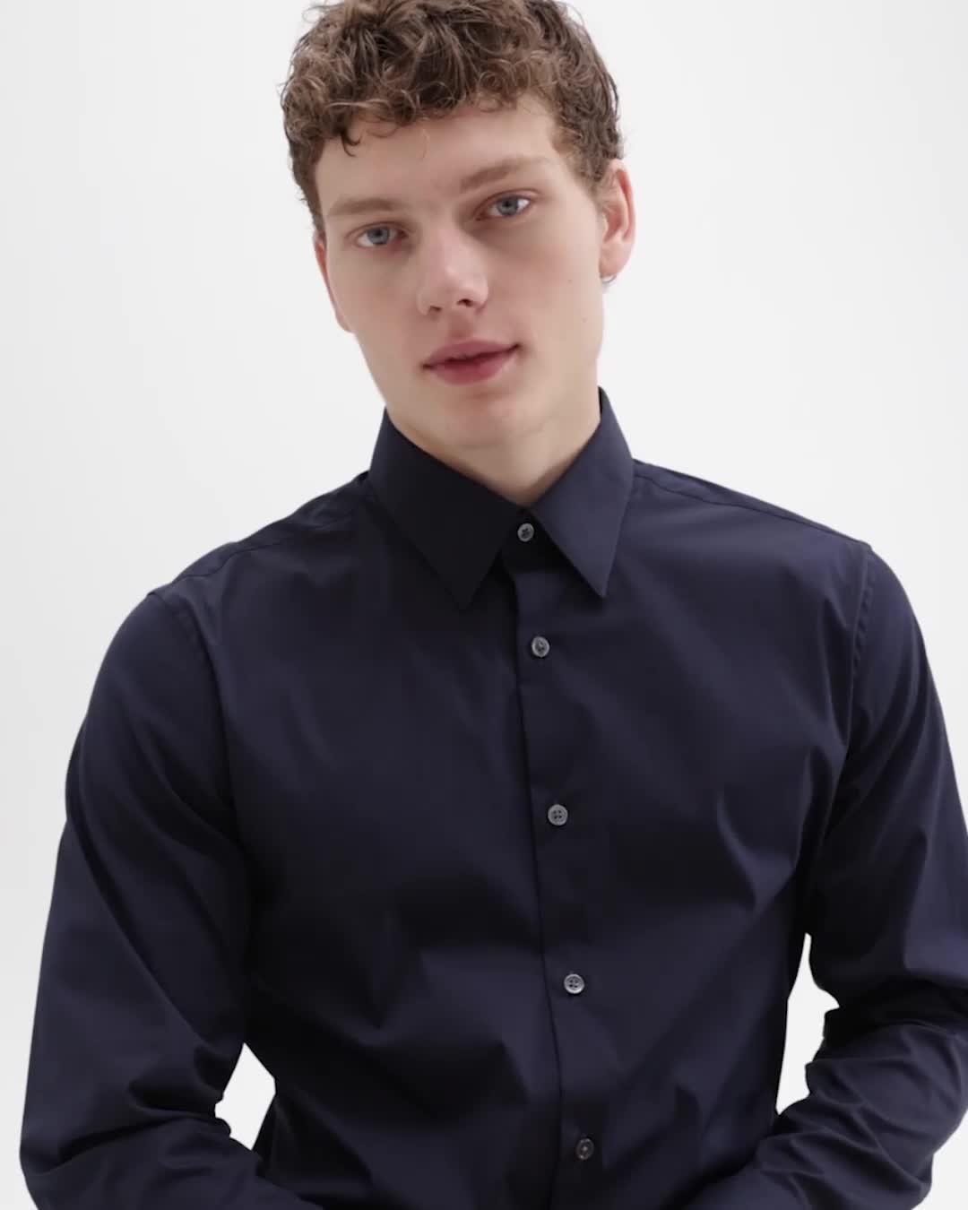 Blue Good Cotton Sylvain Shirt | Theory