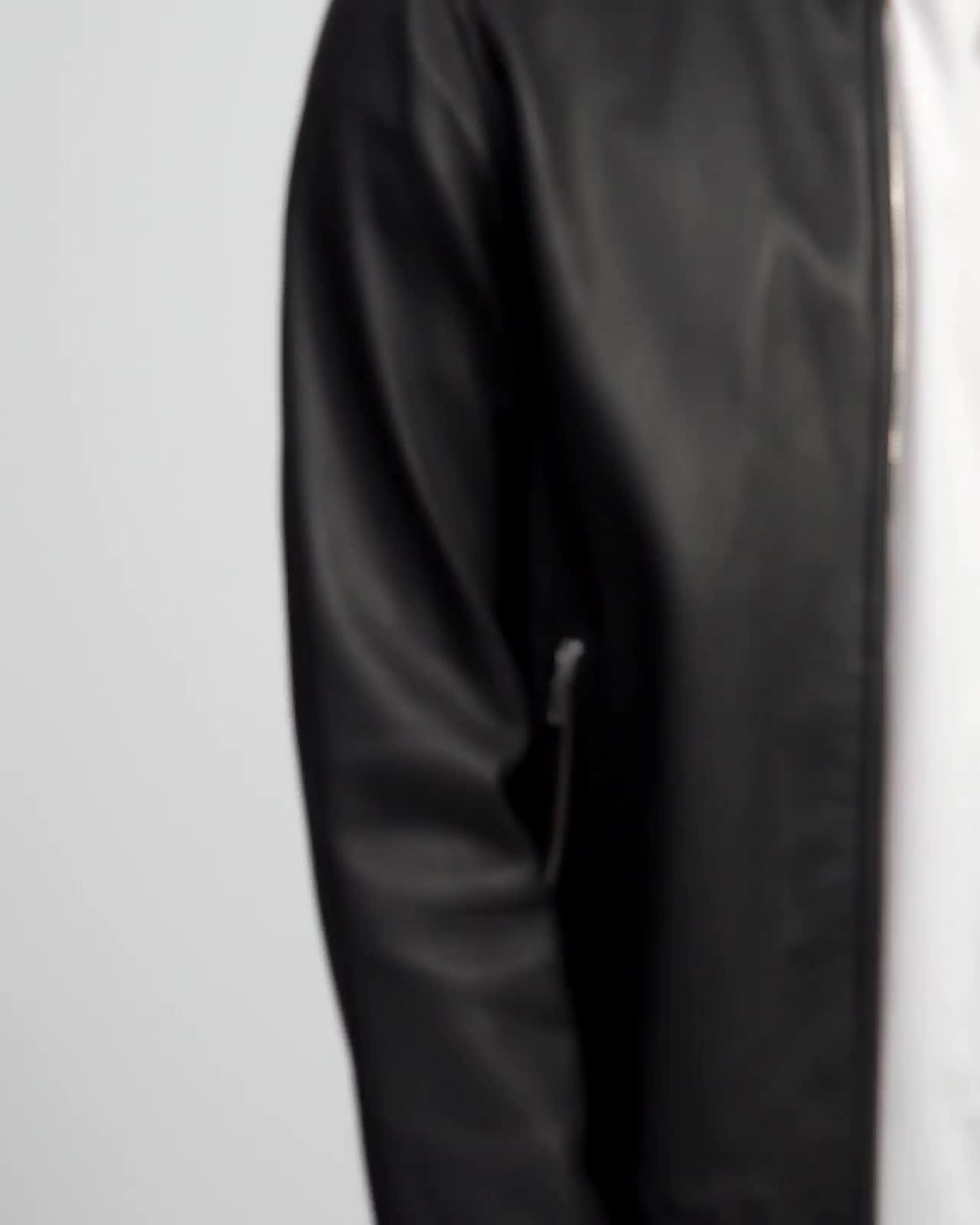 Morvek Zip Jacket in Leather