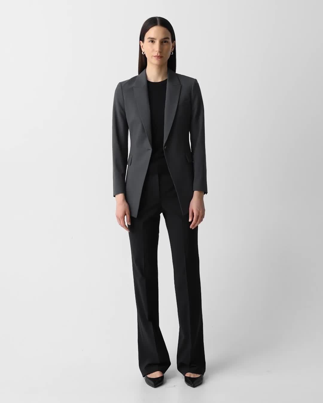 【Theory】Traceable Wool Etiennette Blue Good Wool Etiennette Blazer | Theory