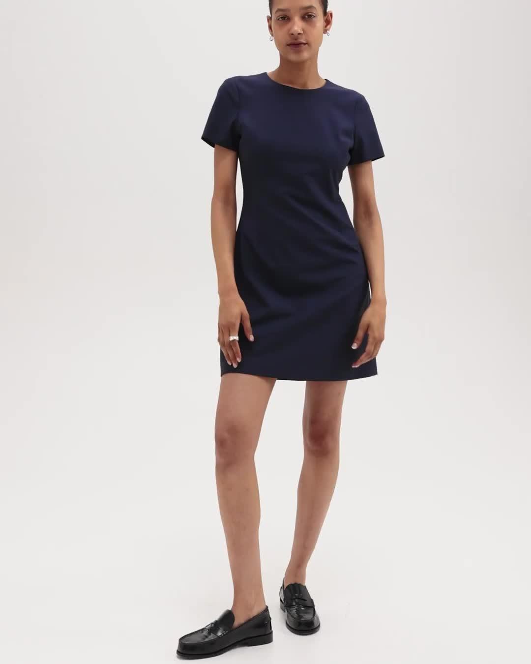 Navy blue sheath dress best sale