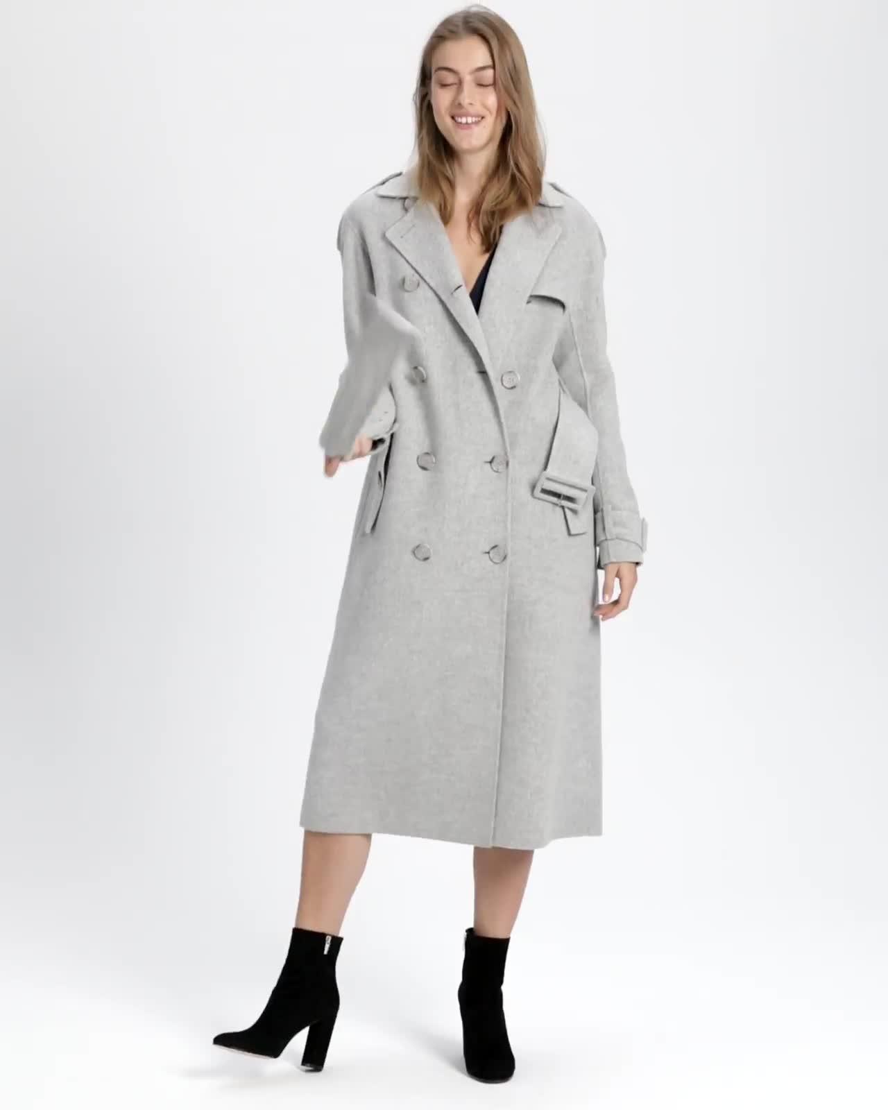 Double-Faced Statement Trench Coat