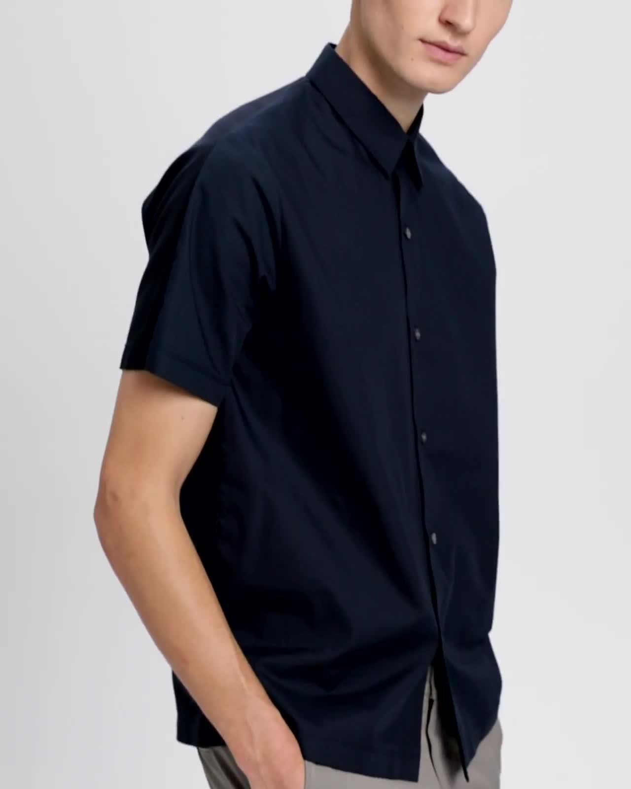 Cotton Pique Hybrid Shirt