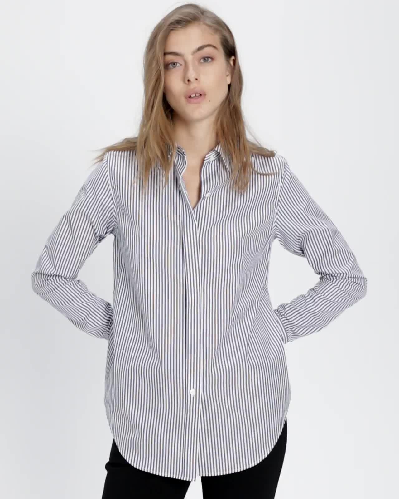 Striped Essential Button-Down Shirt