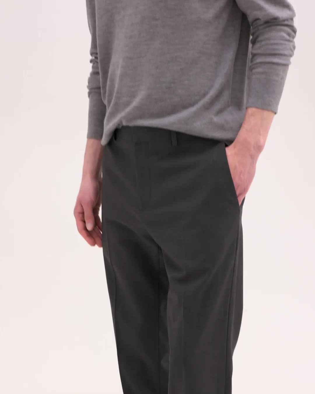 Pantalon Mayer en laine stretch