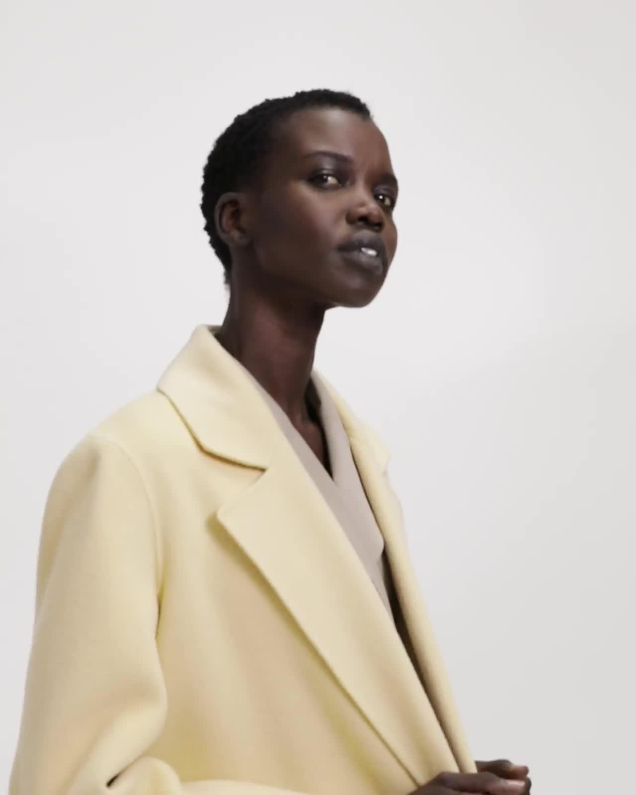 Double-Faced Wool-Cashmere Boy Coat