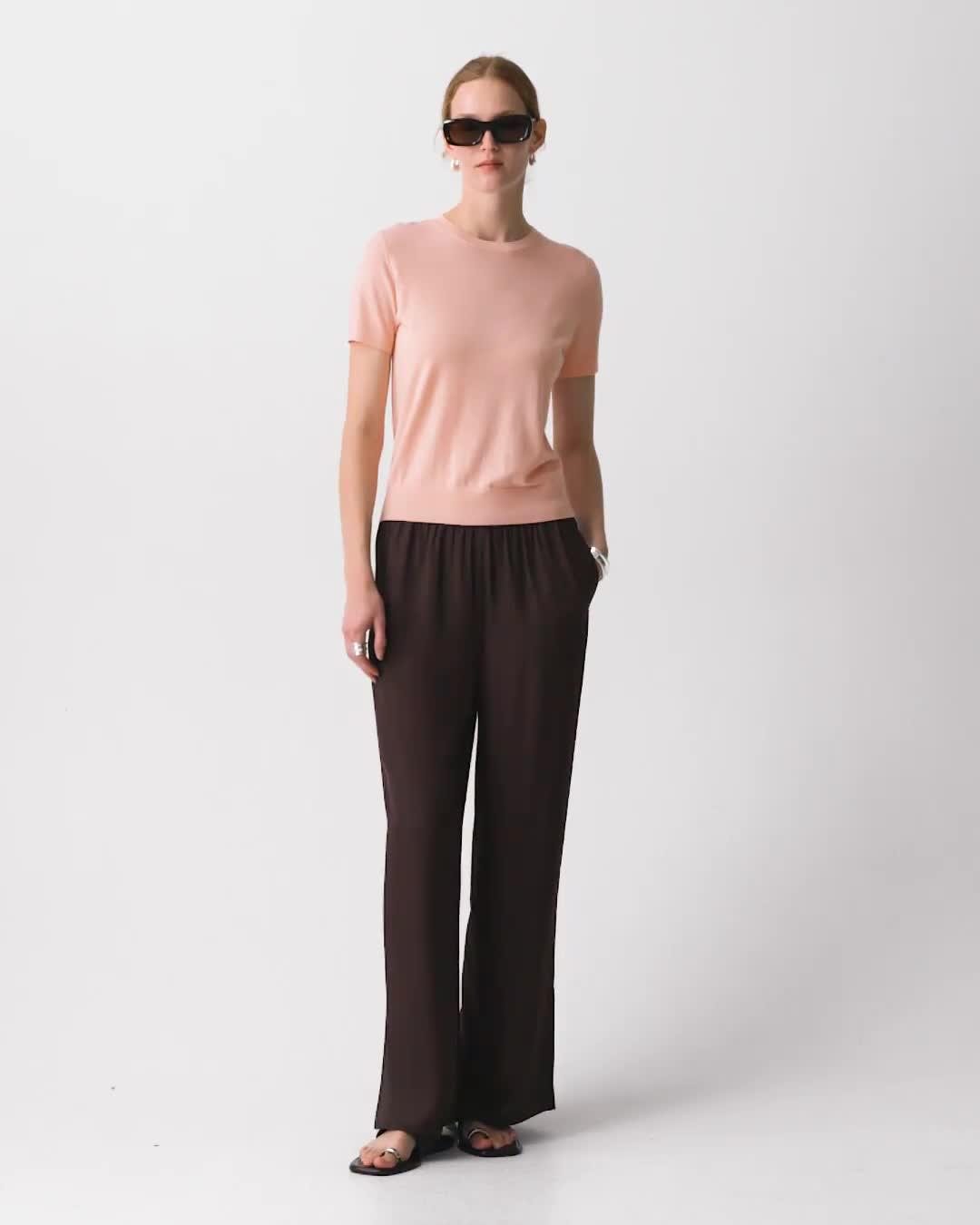 Sweater Tee in Regal Wool | Women's Fine Merino Knit | Theory
