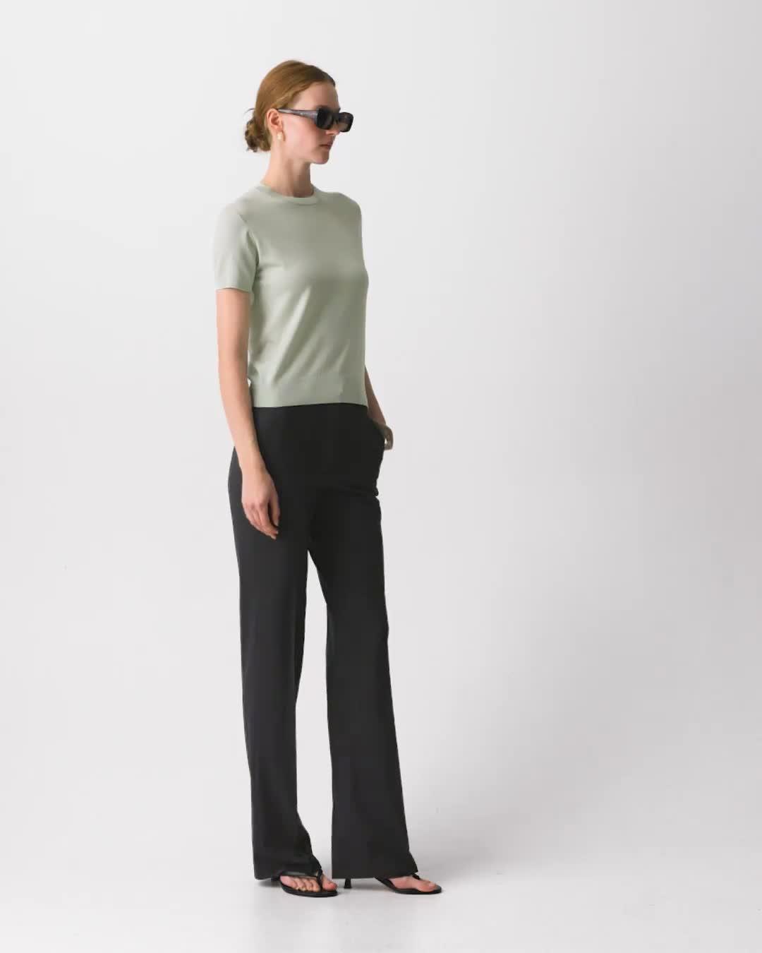 Sweater Tee in Regal Wool | Women's Fine Merino Knit | Theory