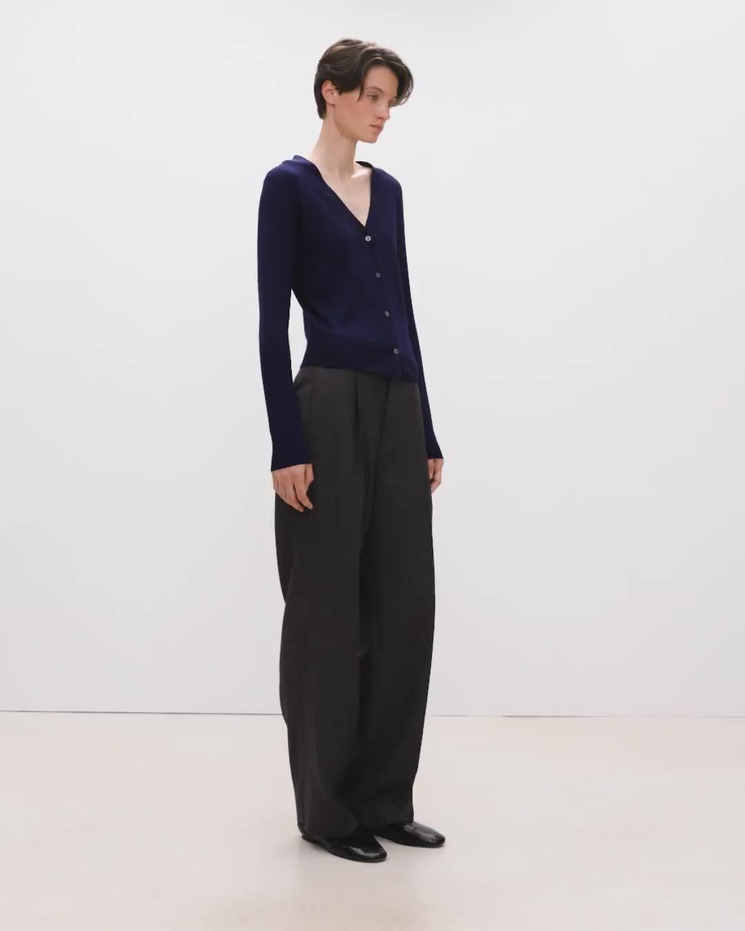 V-Neck Cardigan in Regal Wool