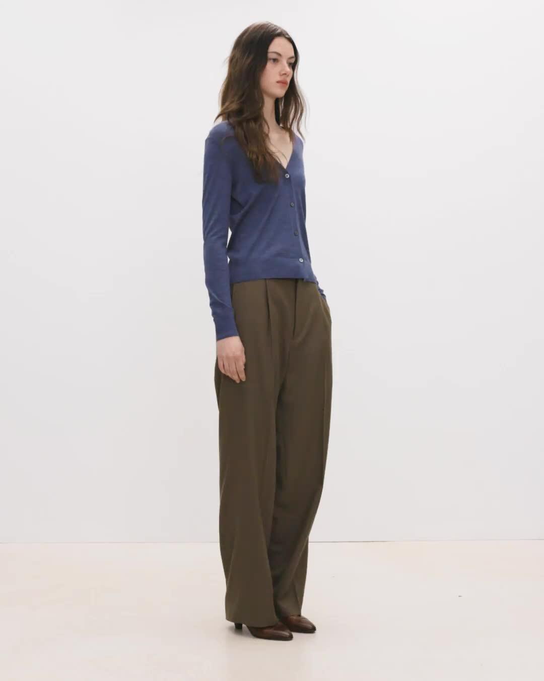 V-Neck Cardigan in Regal Wool