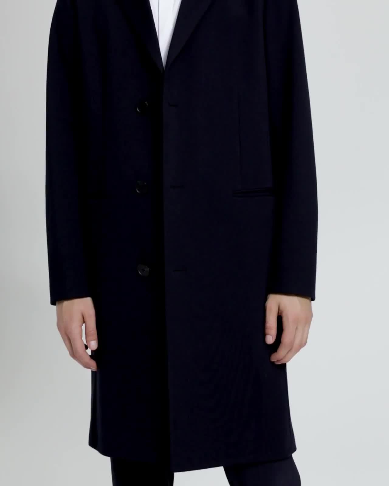 Bi-Color Ponte Coat