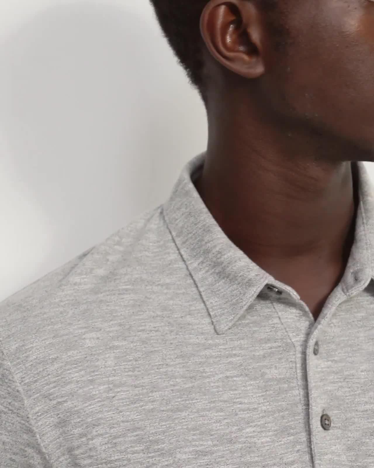 Bron Polo Shirt in Anemone Modal Jersey