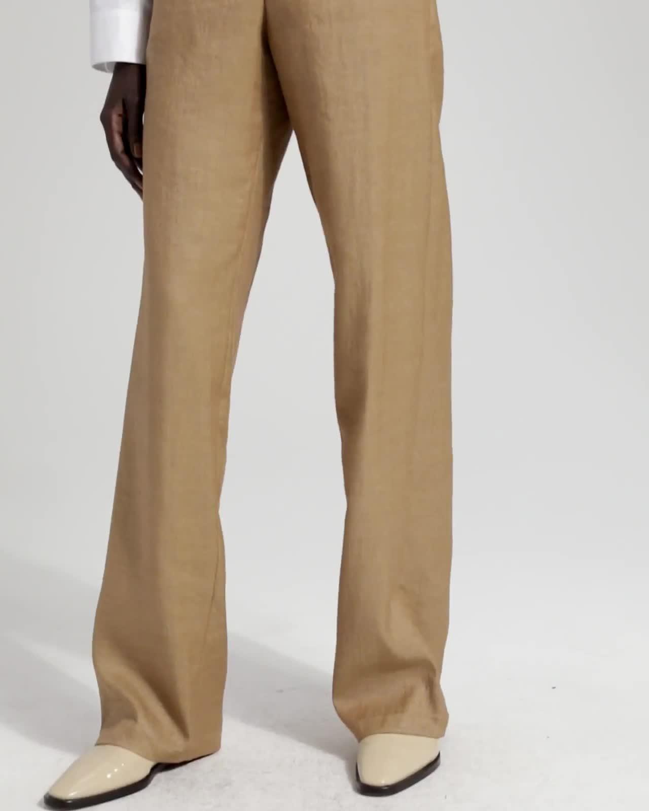 Clean Trouser in Luxe Linen