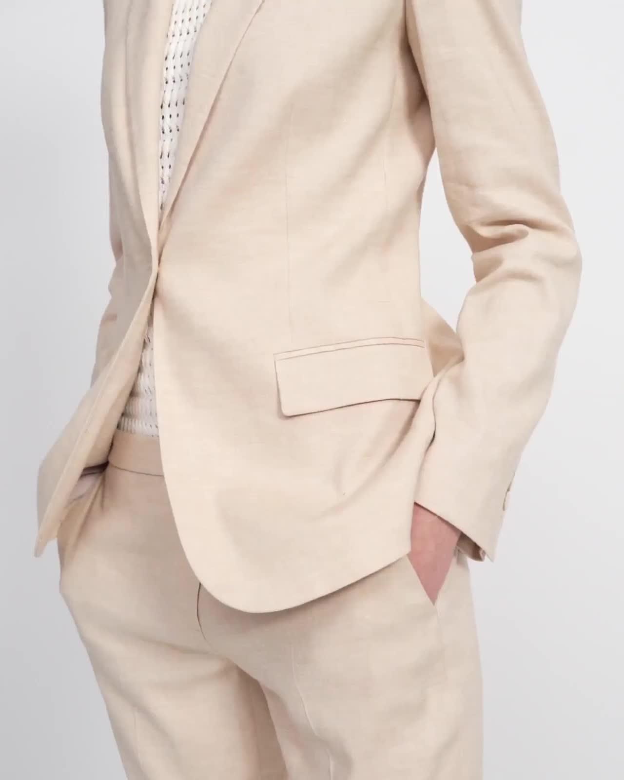Staple Blazer in Textured Good Linen