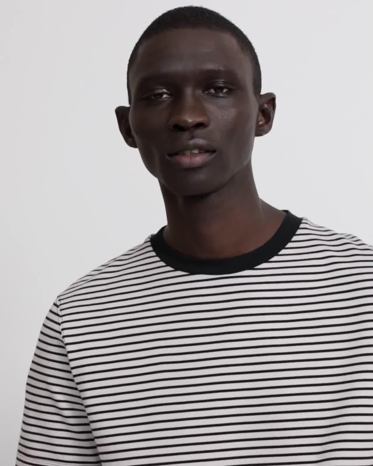 Organic Cotton Jersey Striped Tee