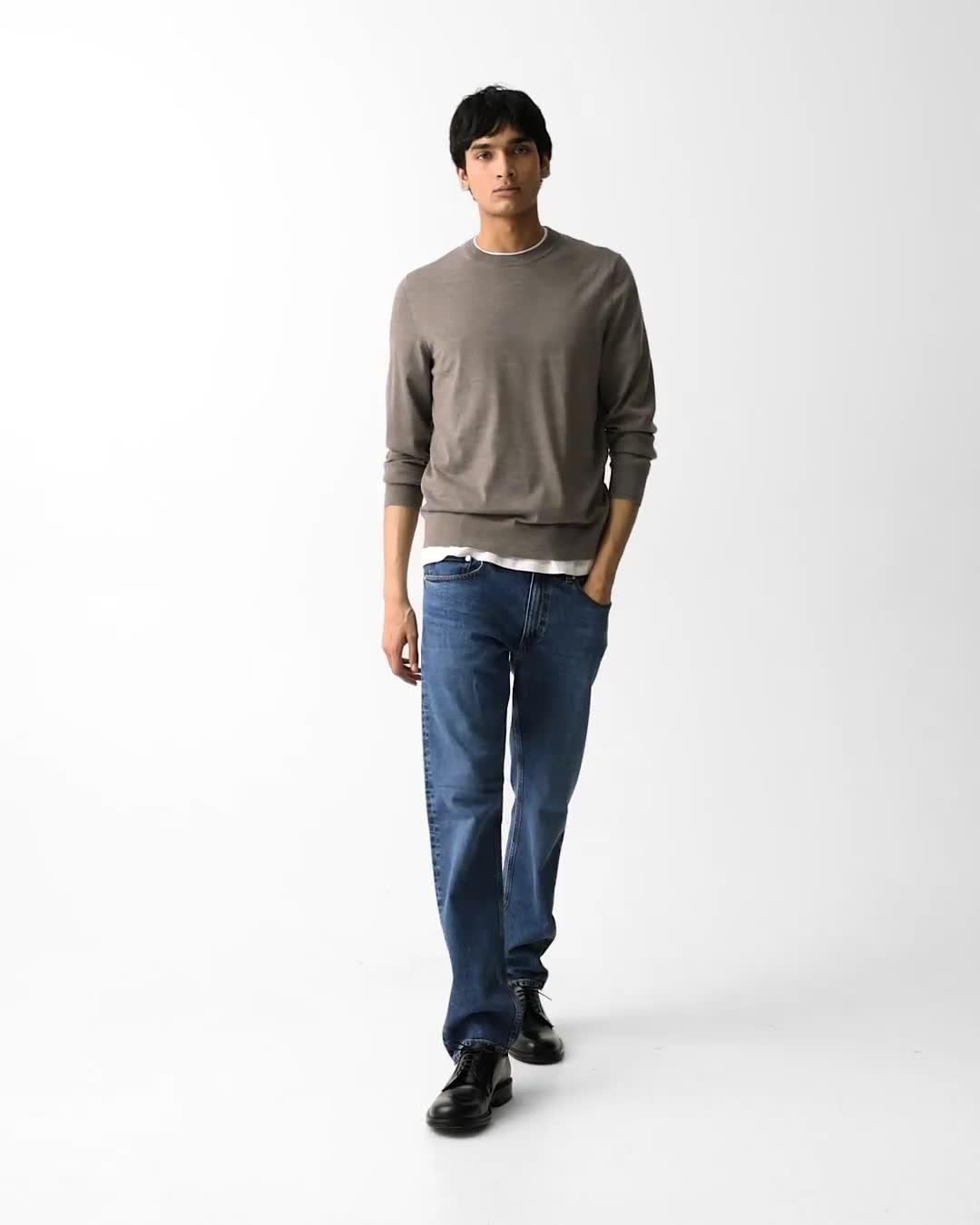 Crewneck Sweater in Regal Wool