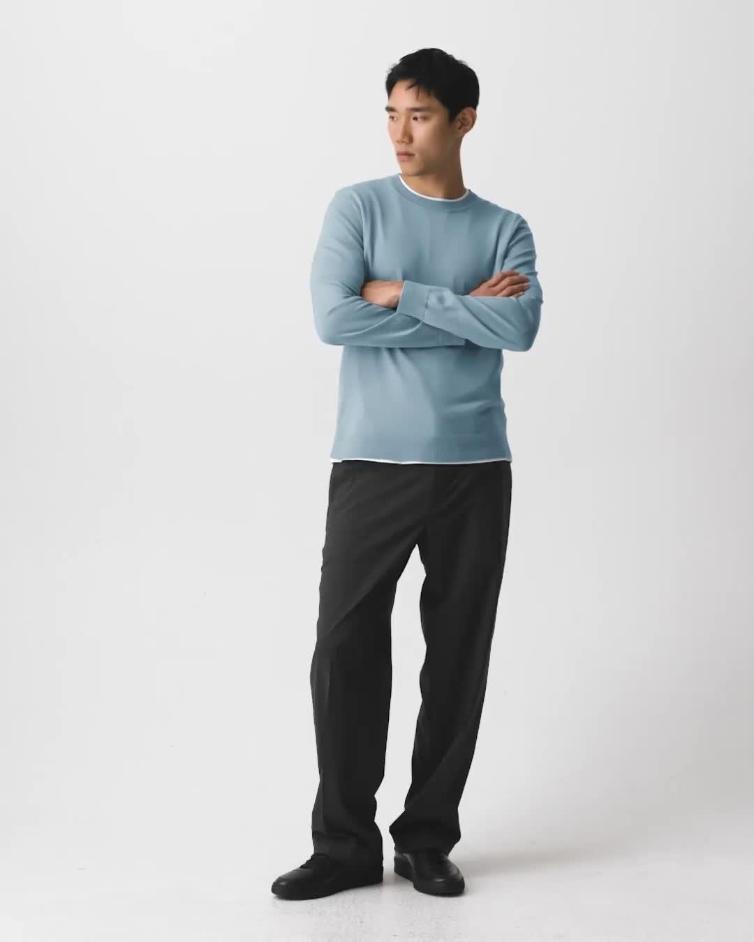 Crewneck Sweater in Regal Wool