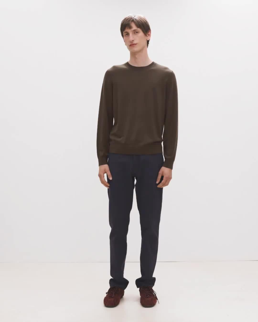 Crewneck Sweater in Regal Wool