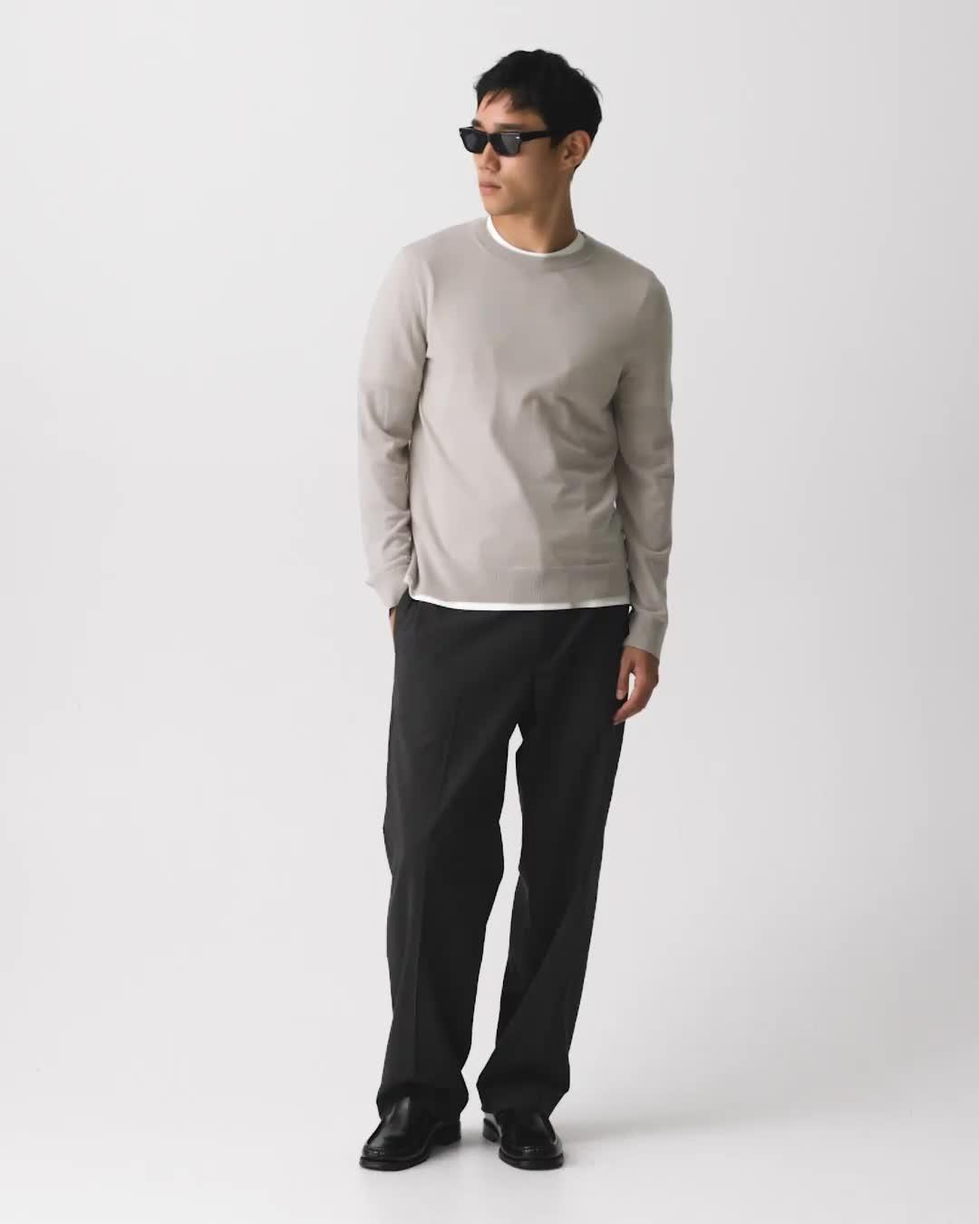 Crewneck Sweater in Regal Wool