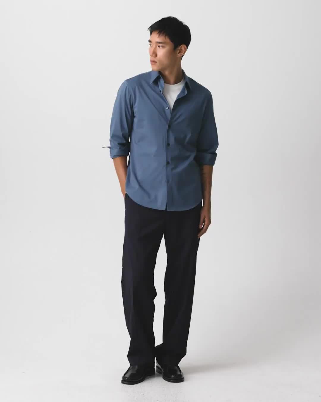 Sylvain Shirt in Structure Knit