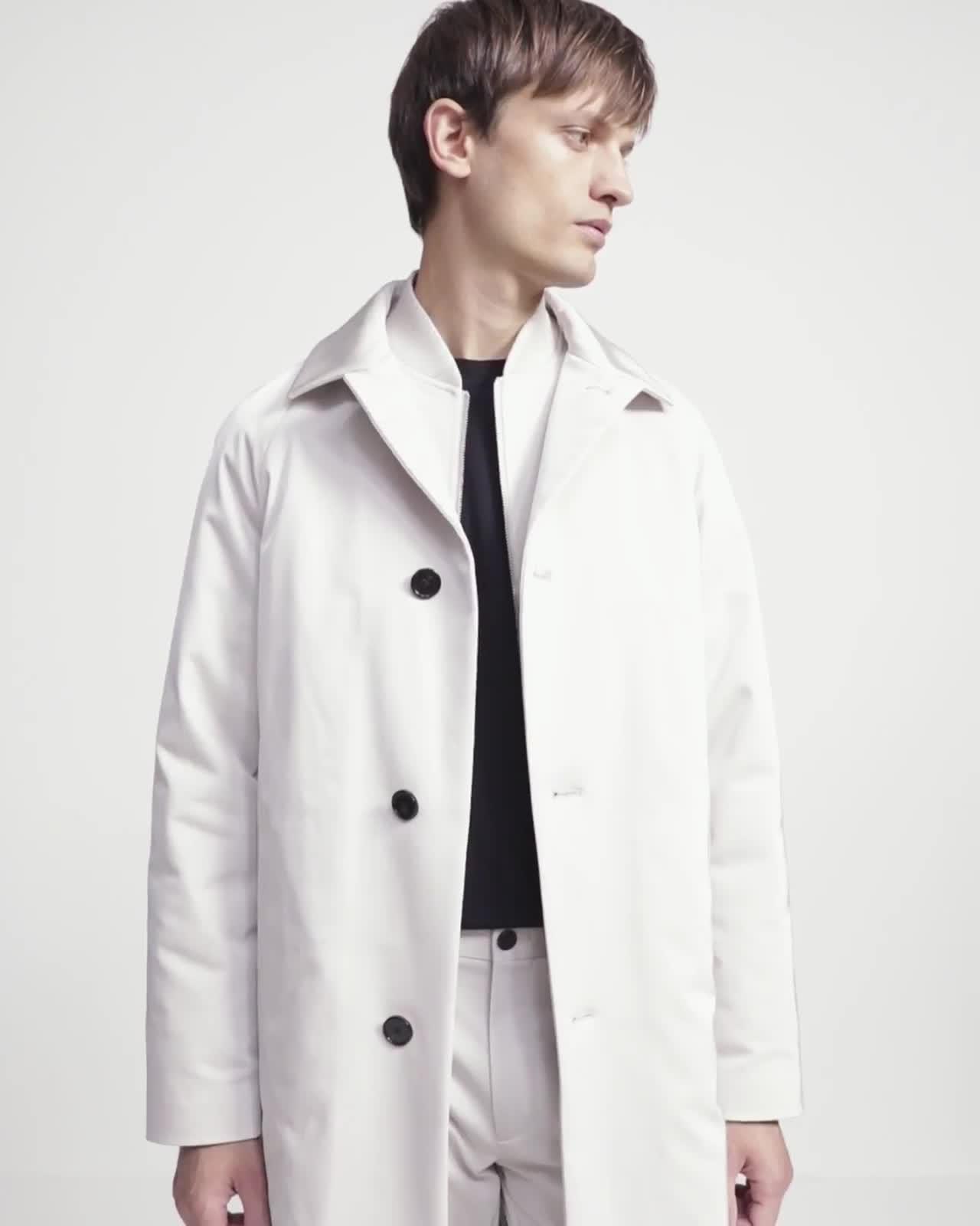 Saville Coat in Technical Twill