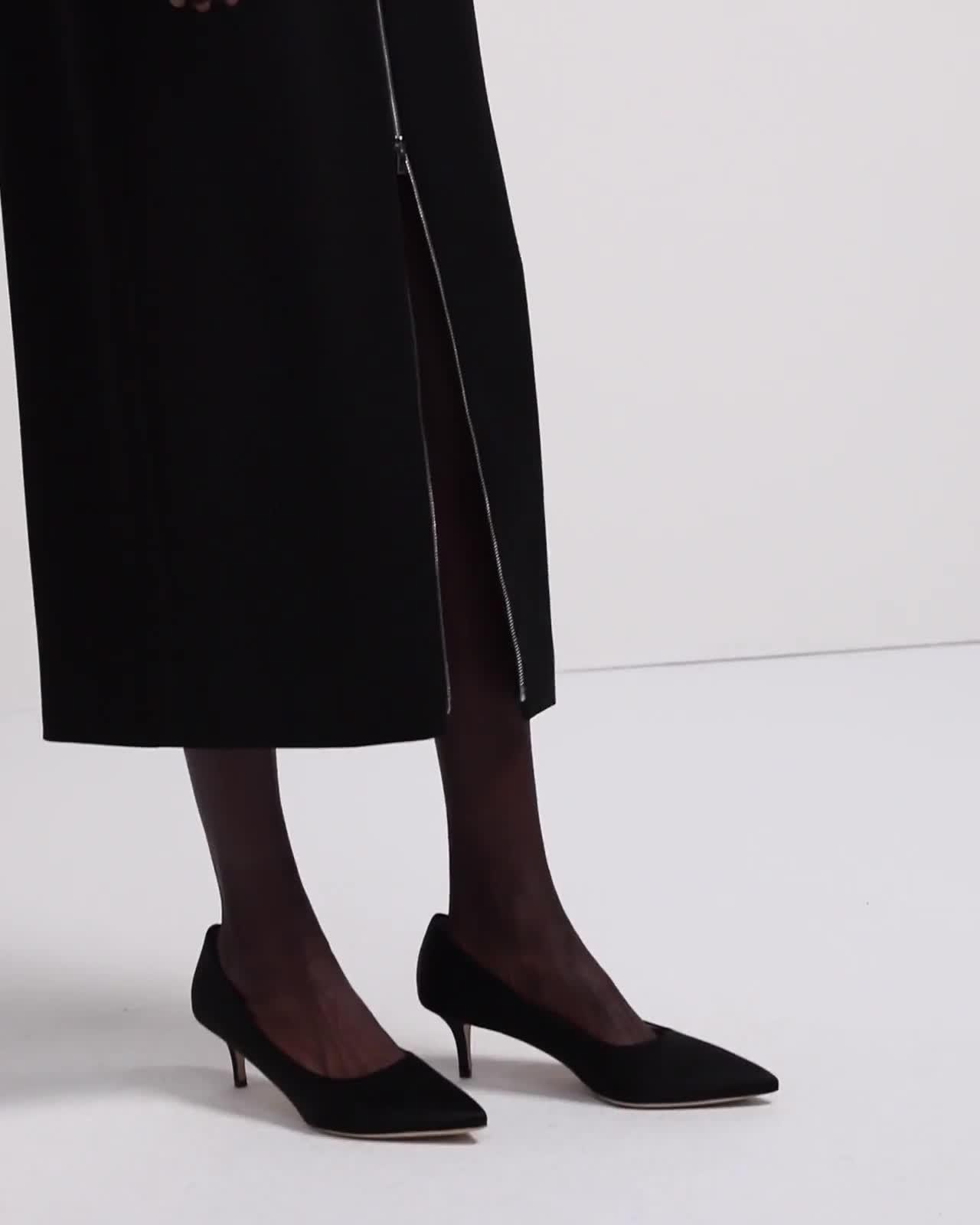Theory Official Site | Zip Skirt in Crepe