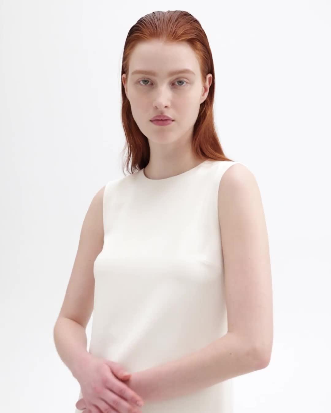 White Admiral Crepe Shift Dress | Theory