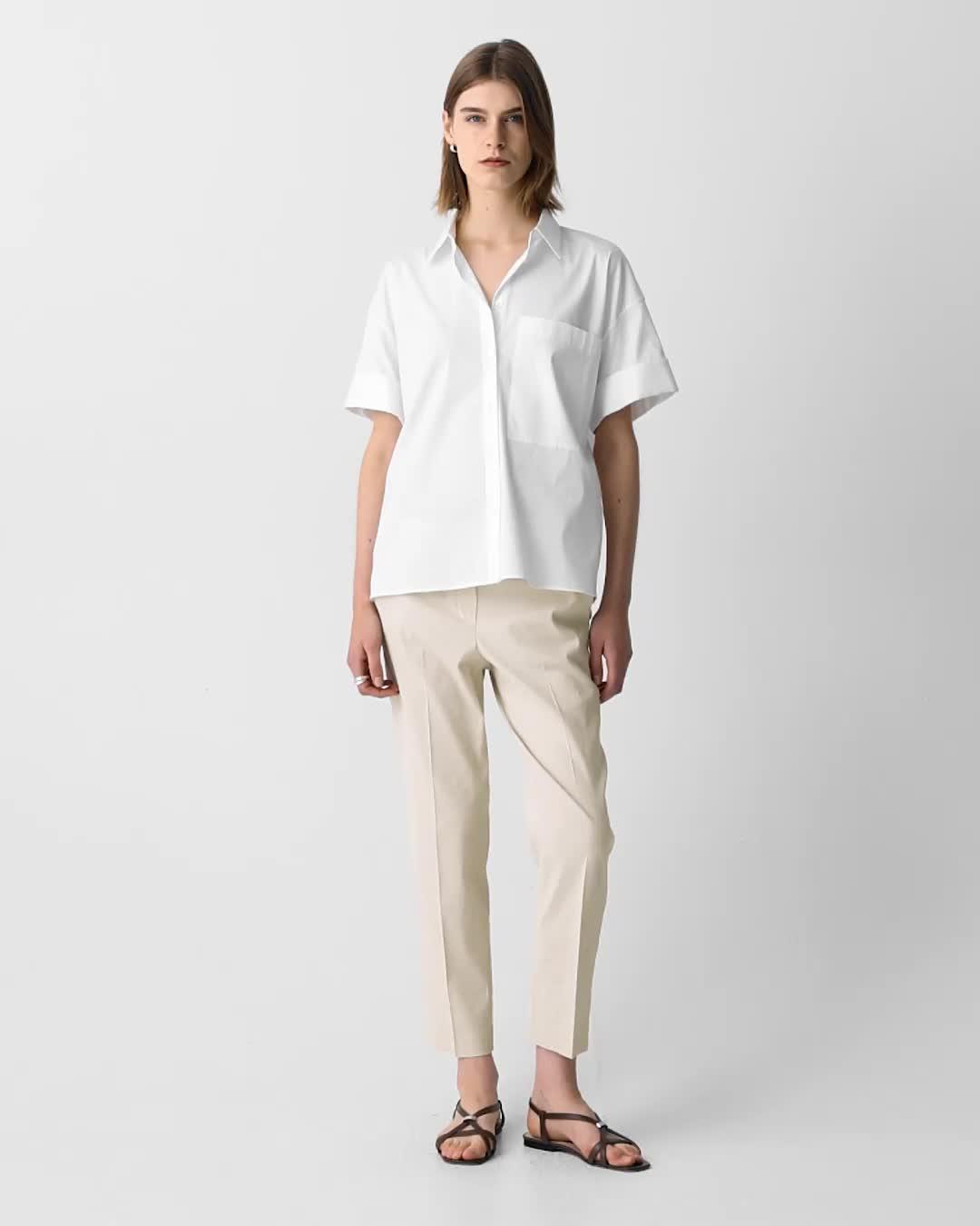 Treeca Pull-On Trousers in Good Linen