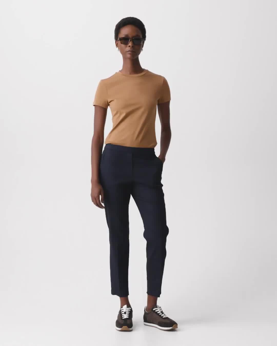 Treeca Pull-On Trousers in Good Linen