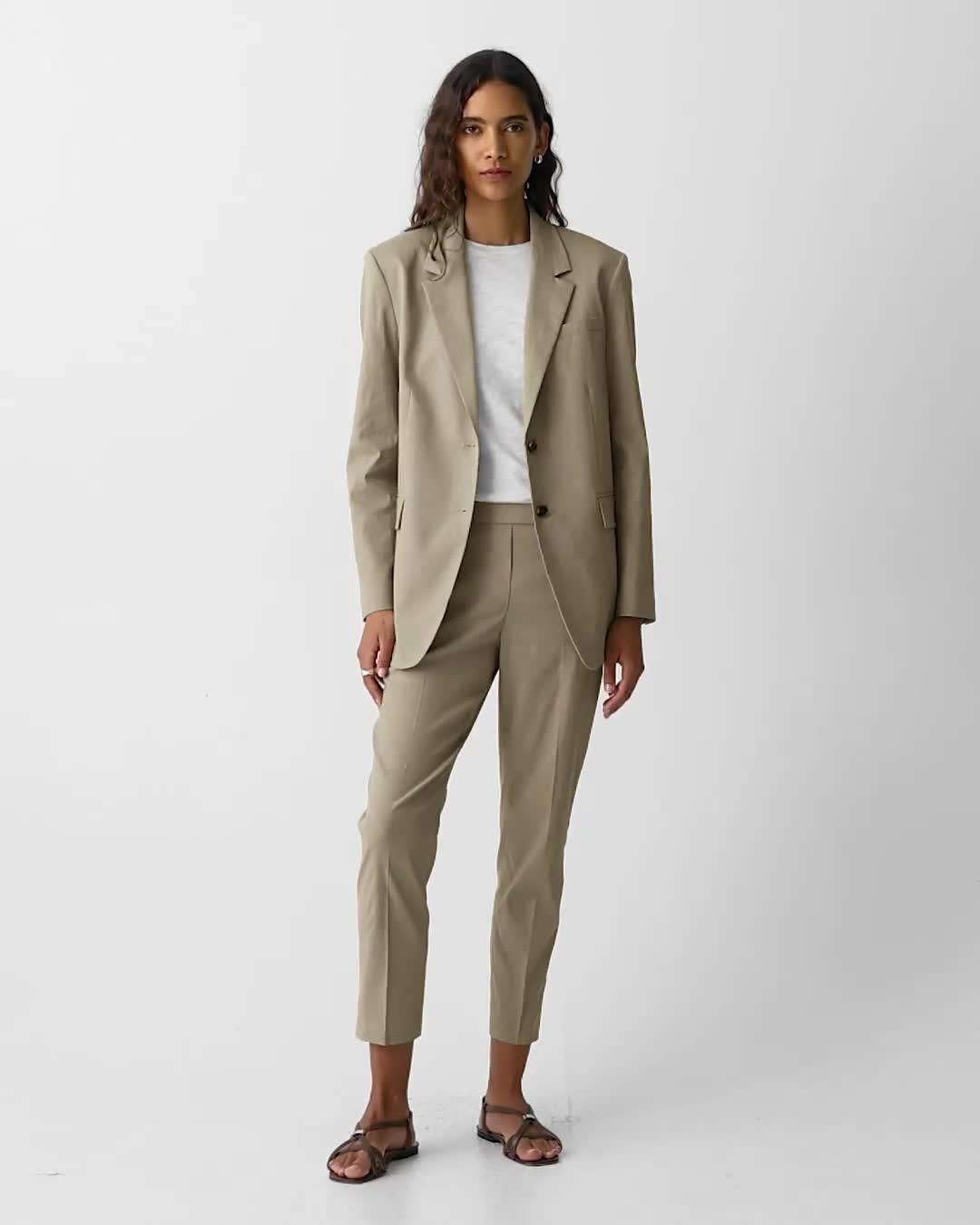 Treeca Pull-On Trousers in Good Linen