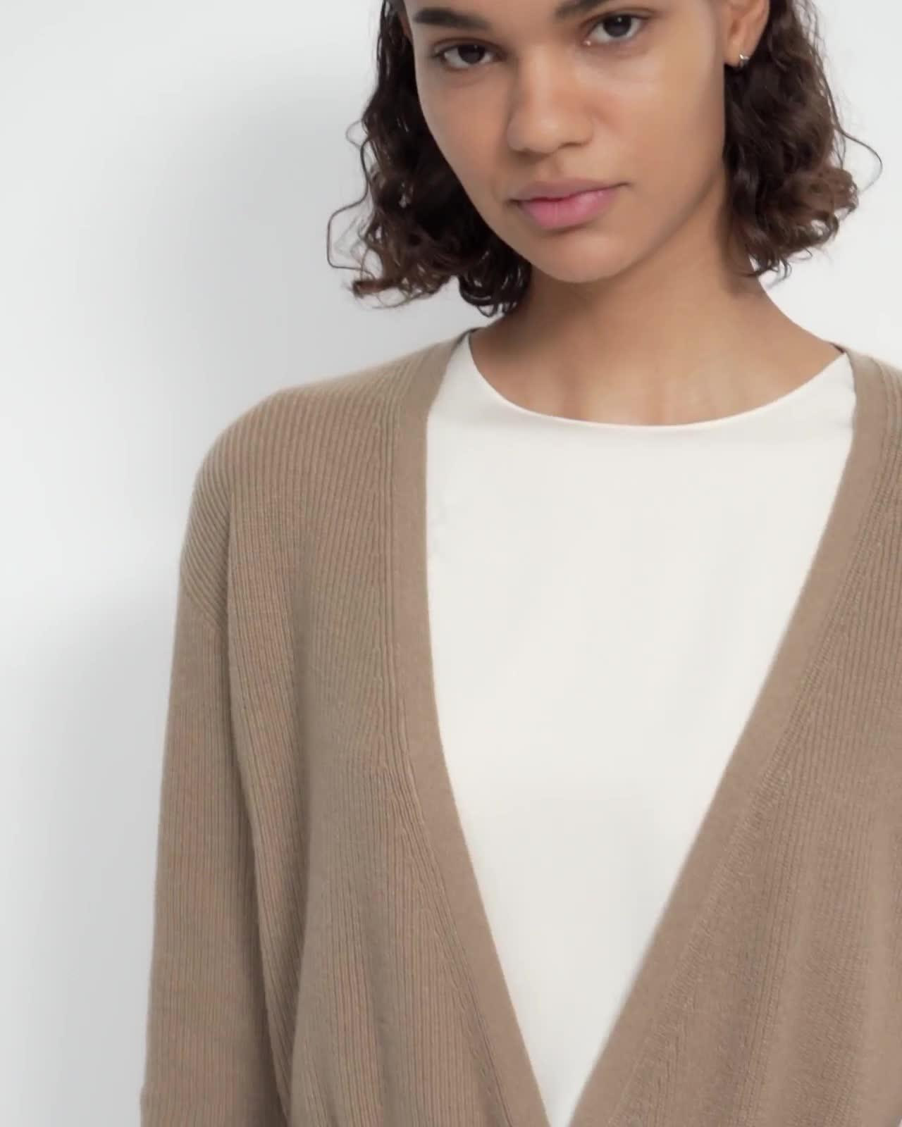 Tie Waist Cardigan in Cashmere