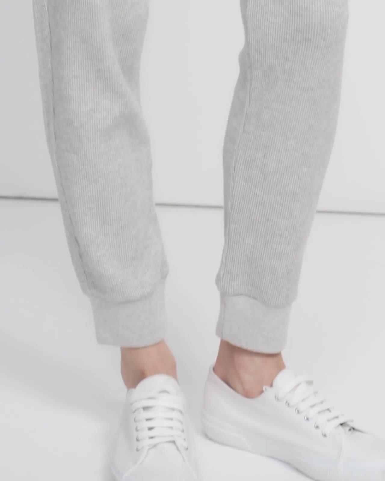 Weekend Jogger in Waffle Knit Cotton