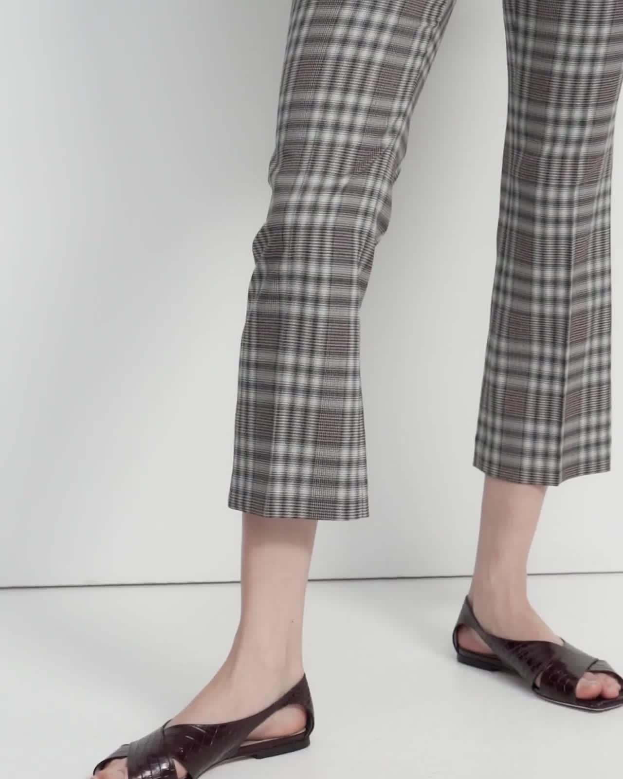 Kick Pant in Plaid Wool